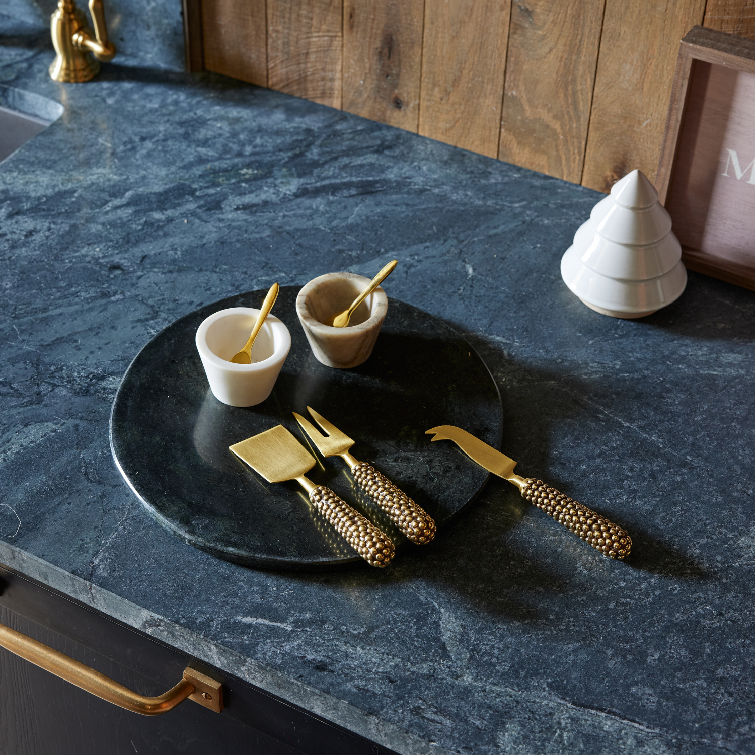 Beaded Cheese Knife Set