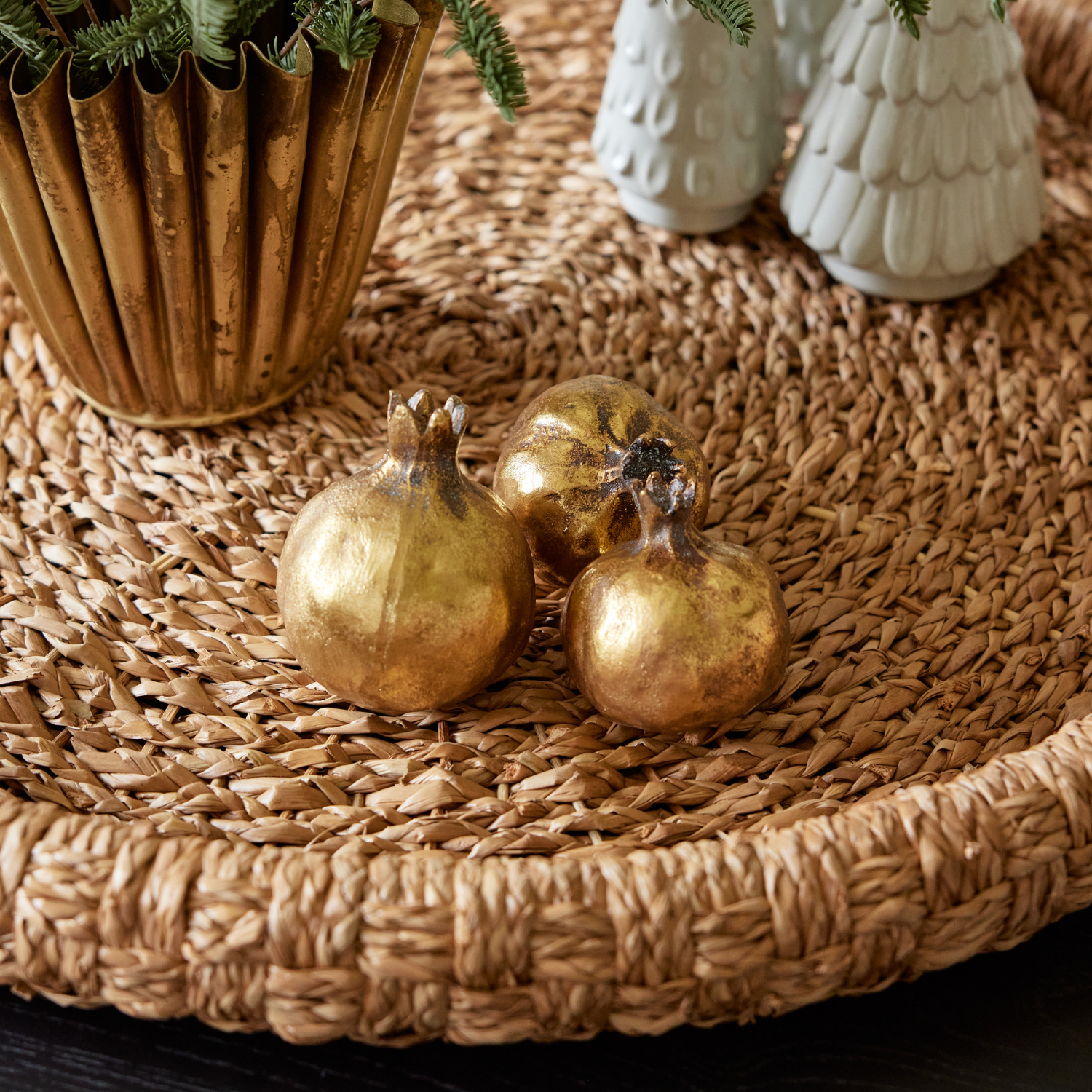 Antique Gold Pomegranate