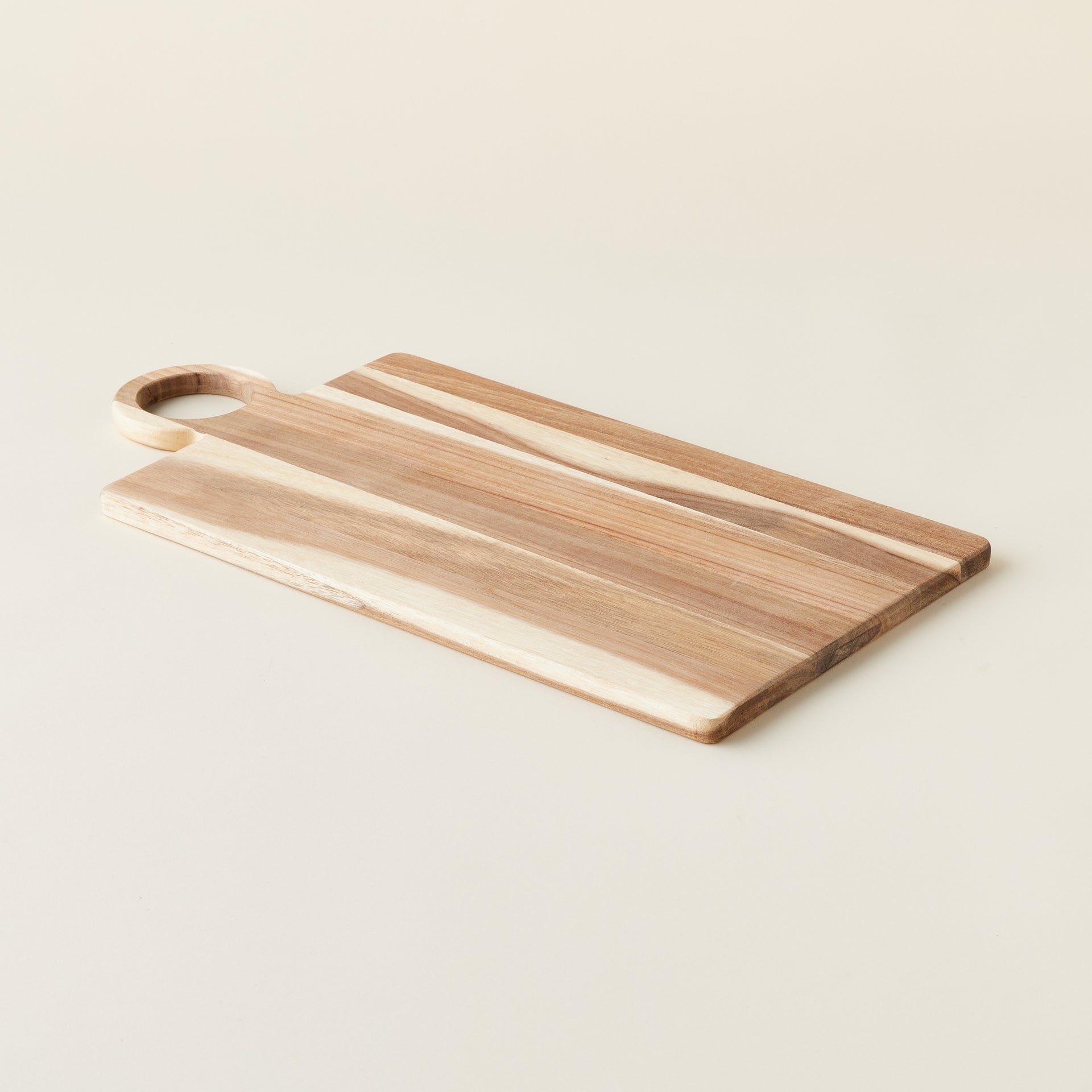 Acacia wood cutting board.