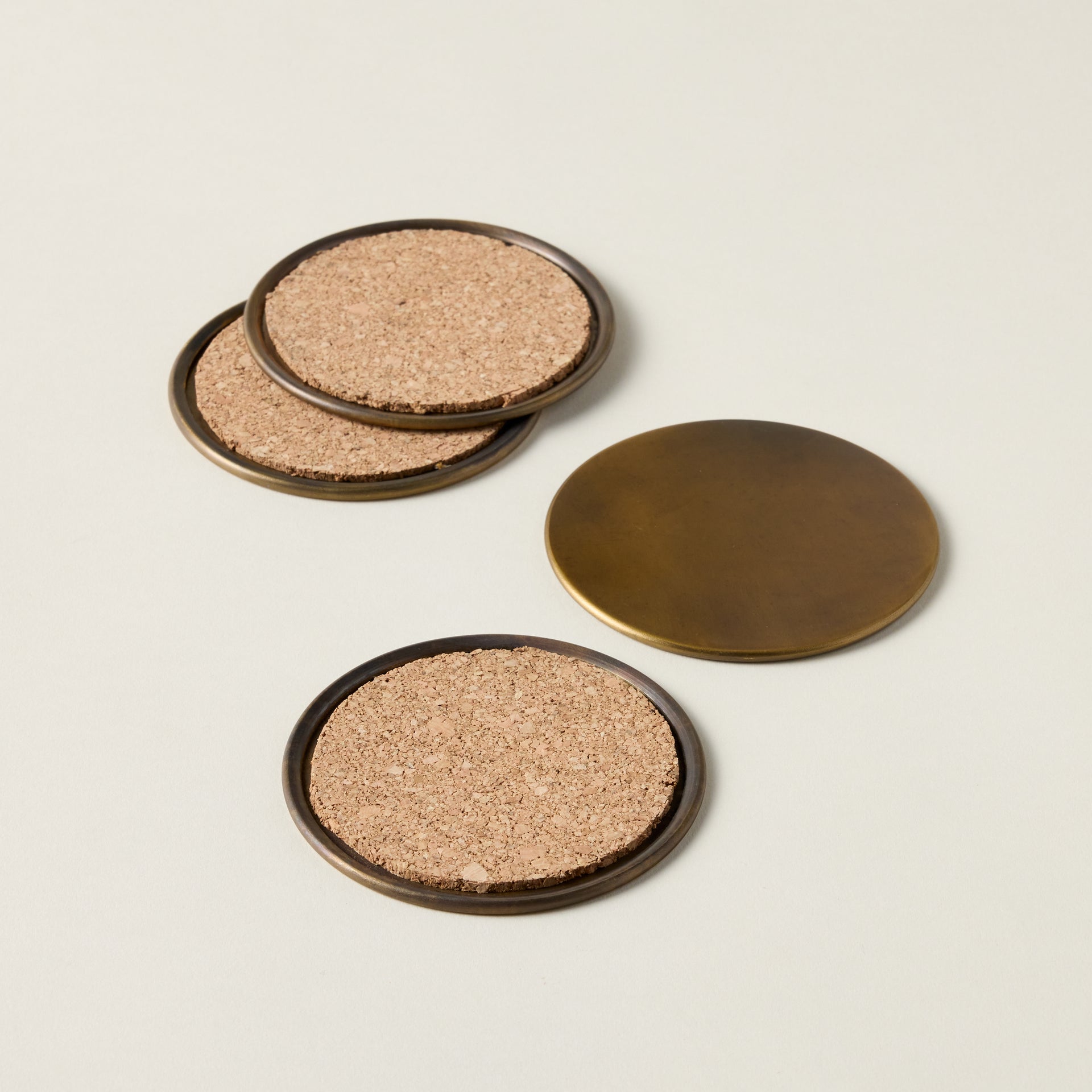 Brass Coasters - Set of 4
