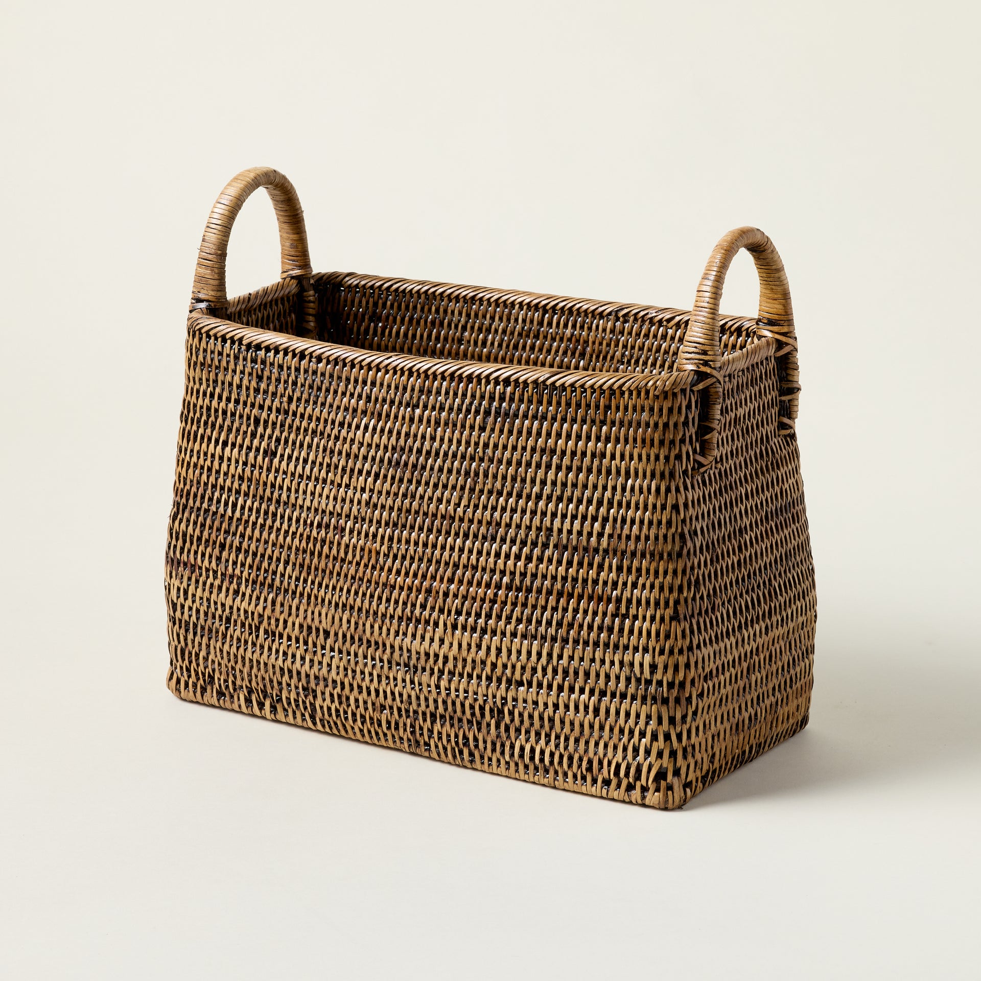 Dark Rattan Basket