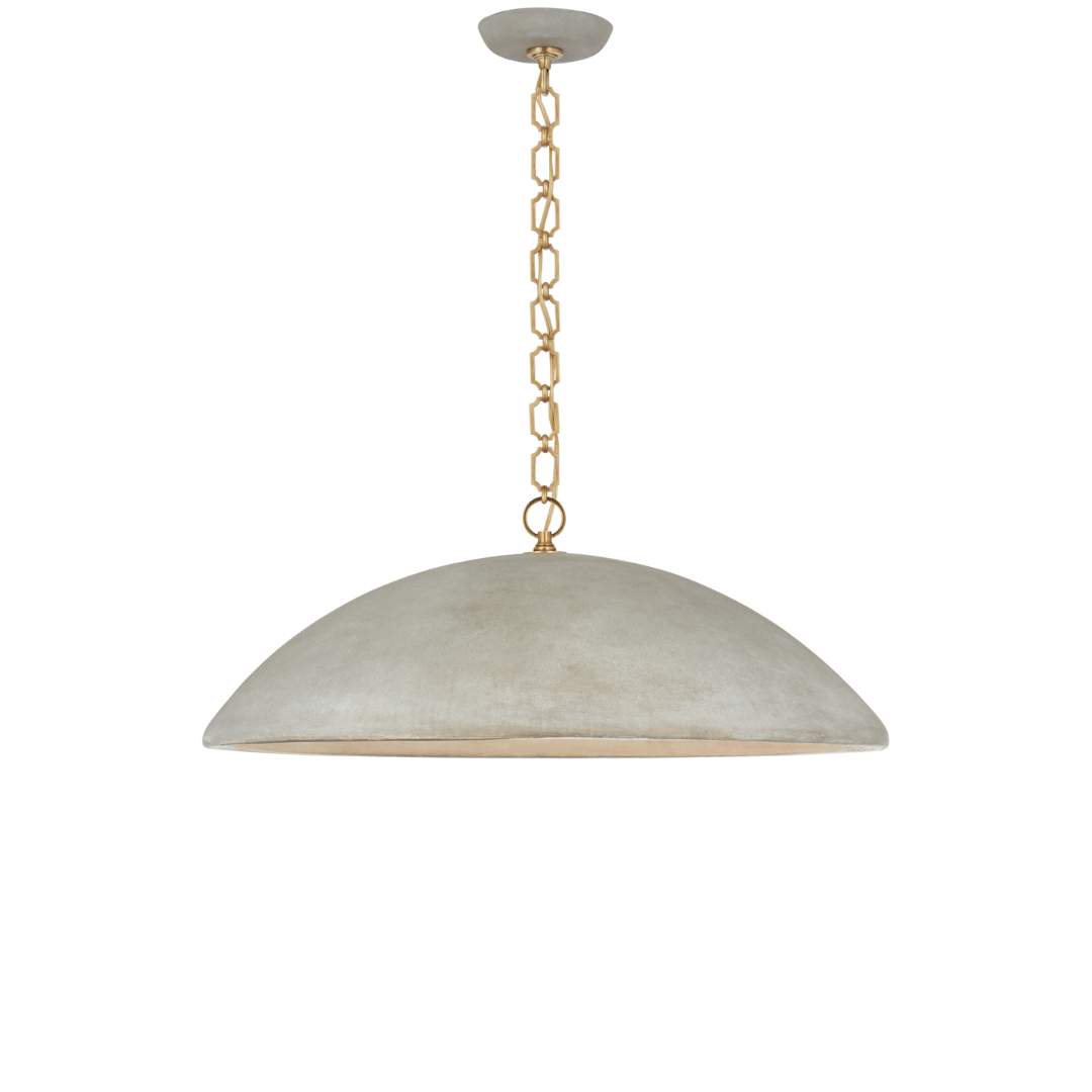 Elliot large pendant light with a Portland grey finish.