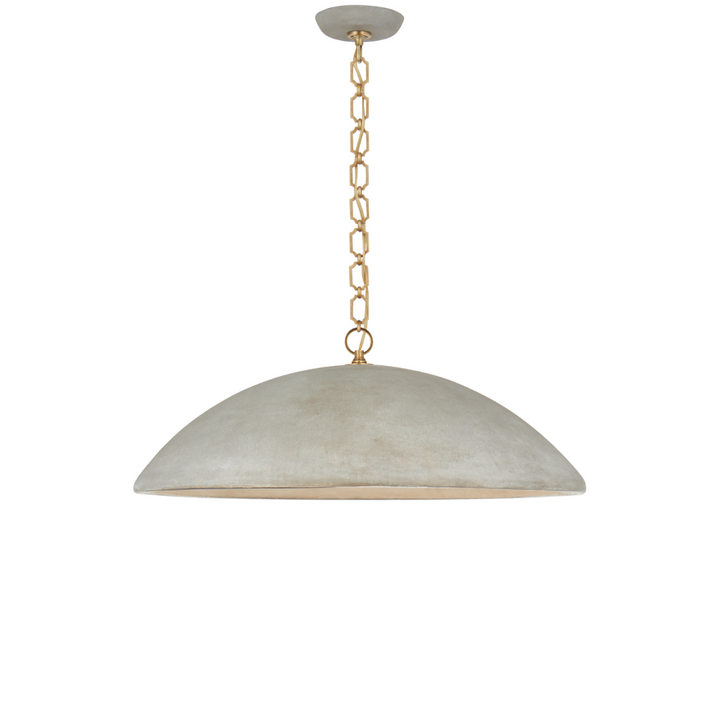 Elliot large pendant light with a Portland grey finish.
