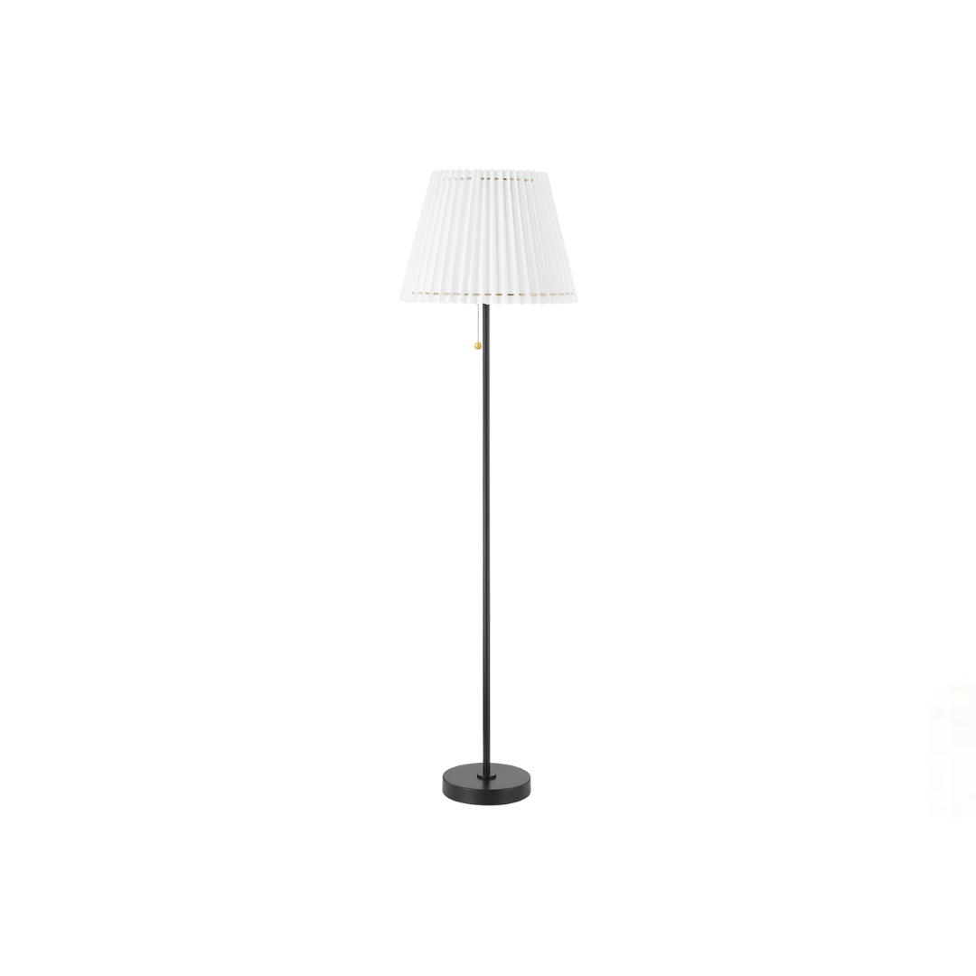 Demi floor lamp with a tall, minimalist design.