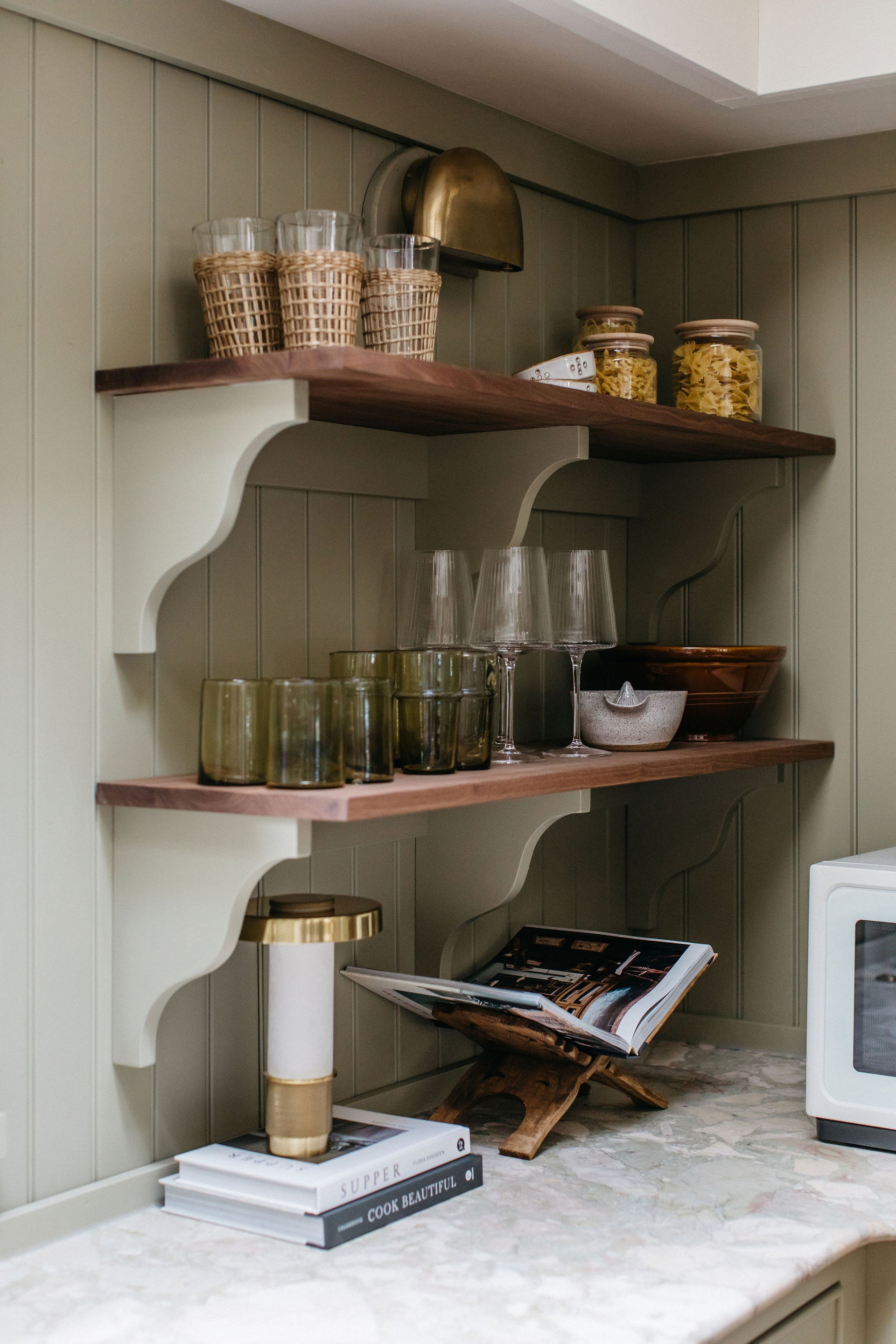 Boho Seagrass Wrapped Glass