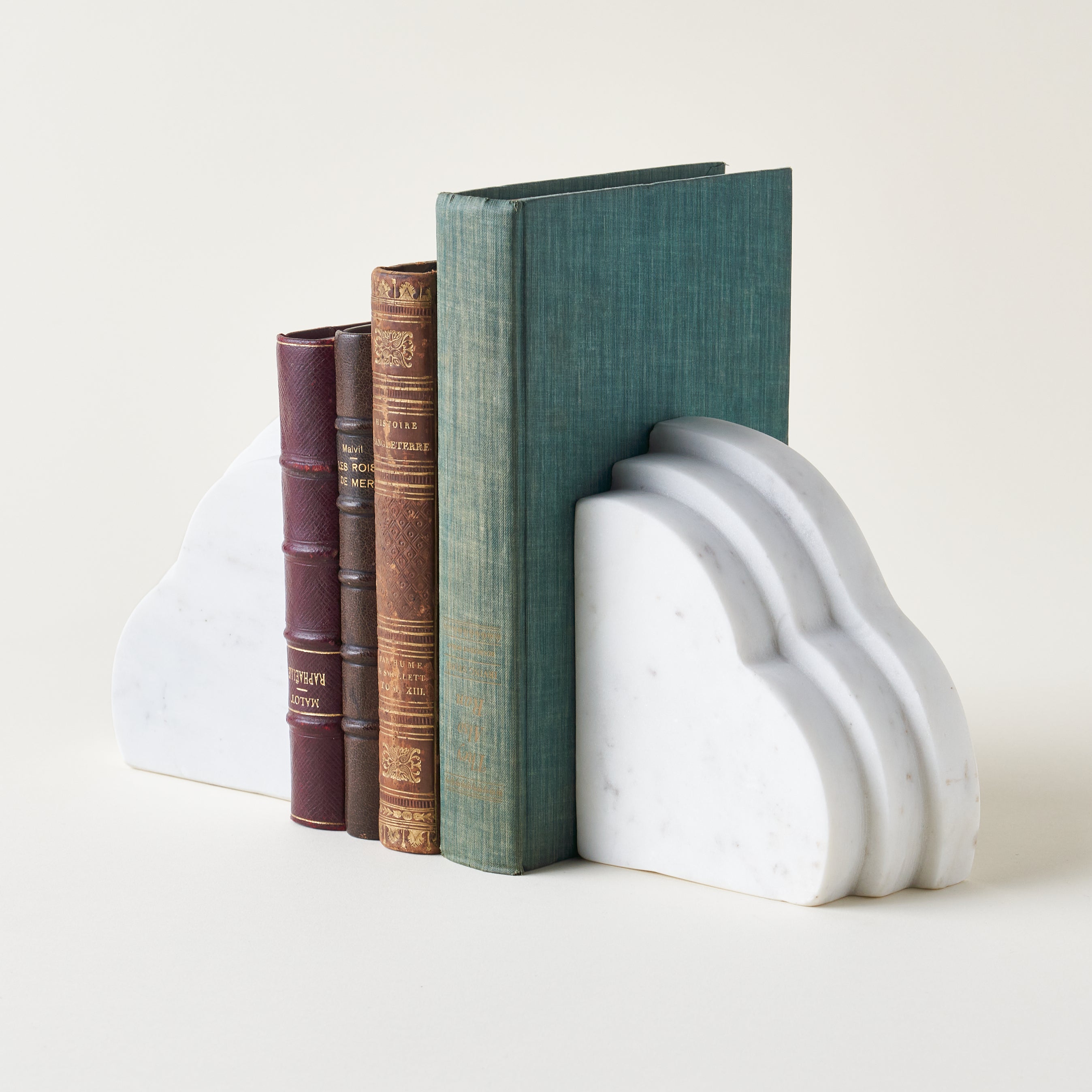 Marble Cloud Bookends - Set of 2