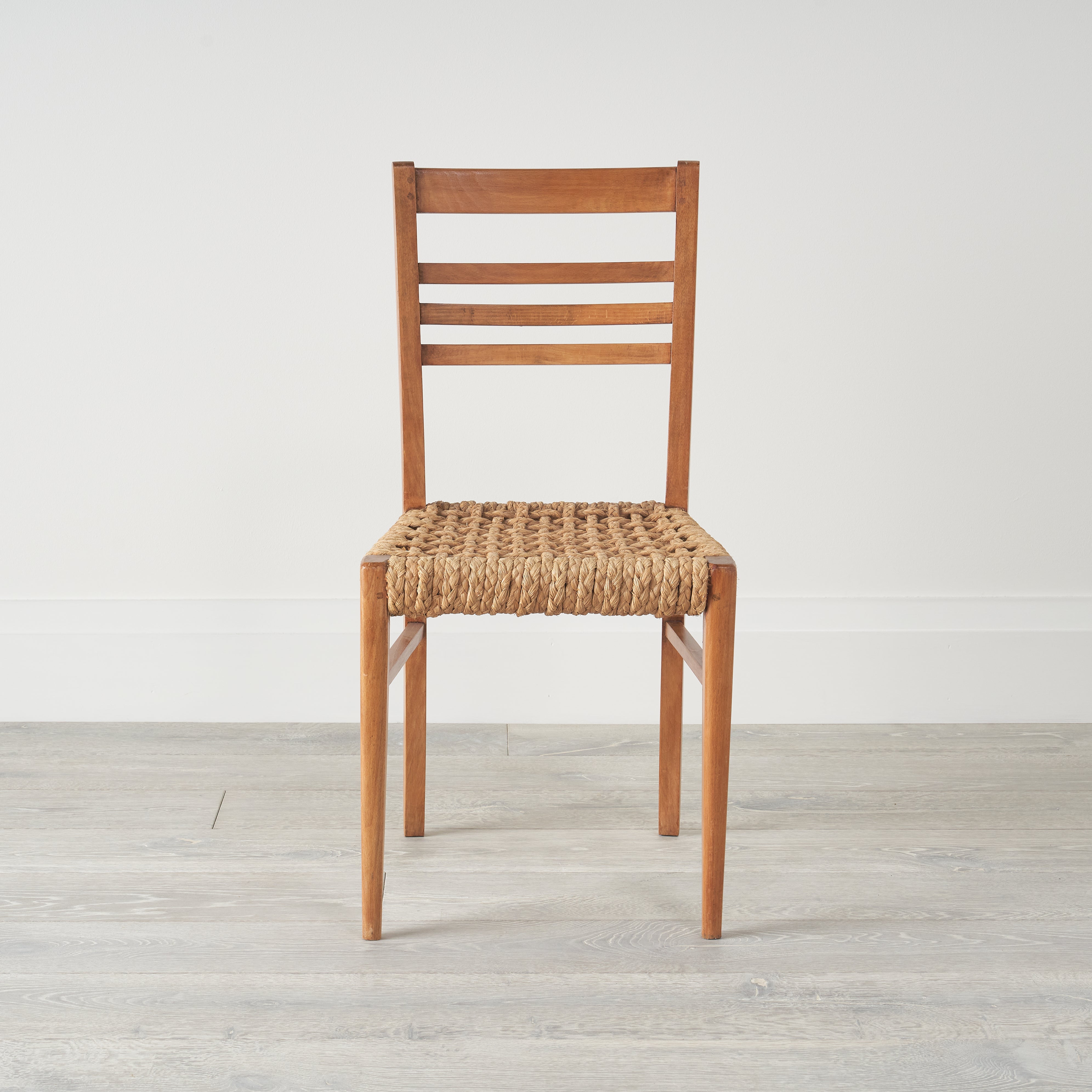 French Audoux Minet Rope Dining Chairs
