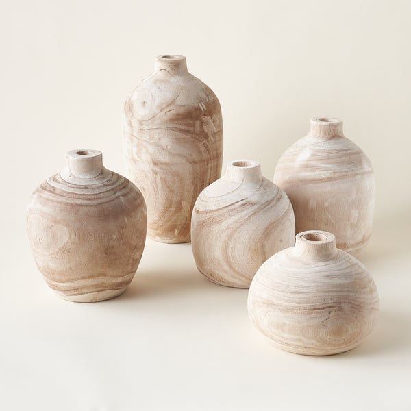 Wooden Bulb Vase