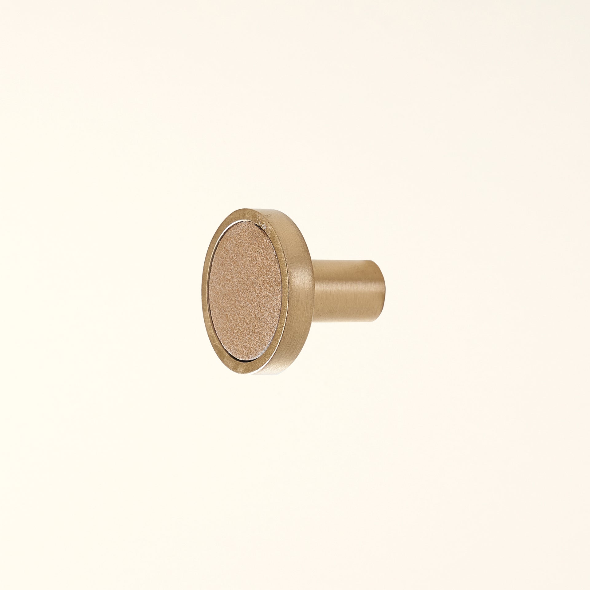 Brass & Leather Knob