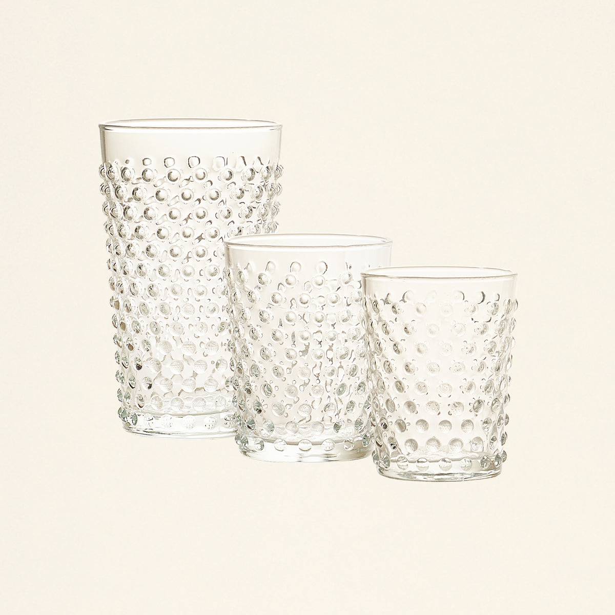 Clear Dotted Drinkware Collection – KATE MARKER HOME