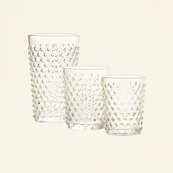 Clear Dotted Drinkware Collection