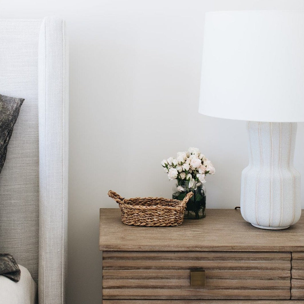 Oval Natural Woven Seagrass Baskets with Handles