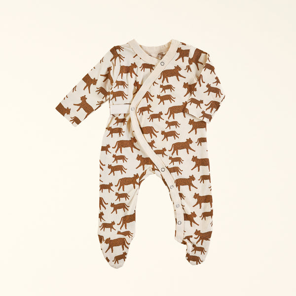 Leopard Footed Baby Bodysuit