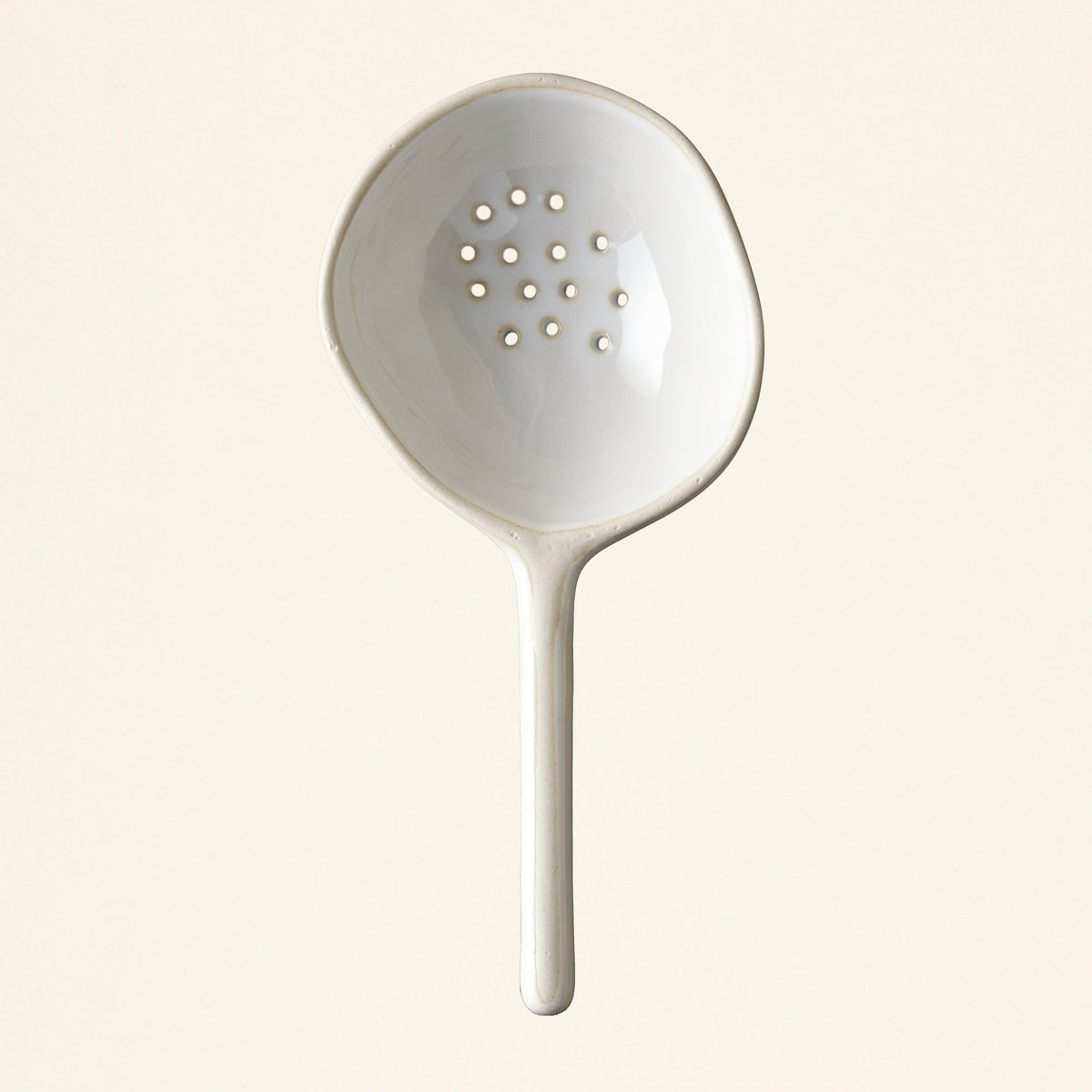 Stoneware Strainer Spoon