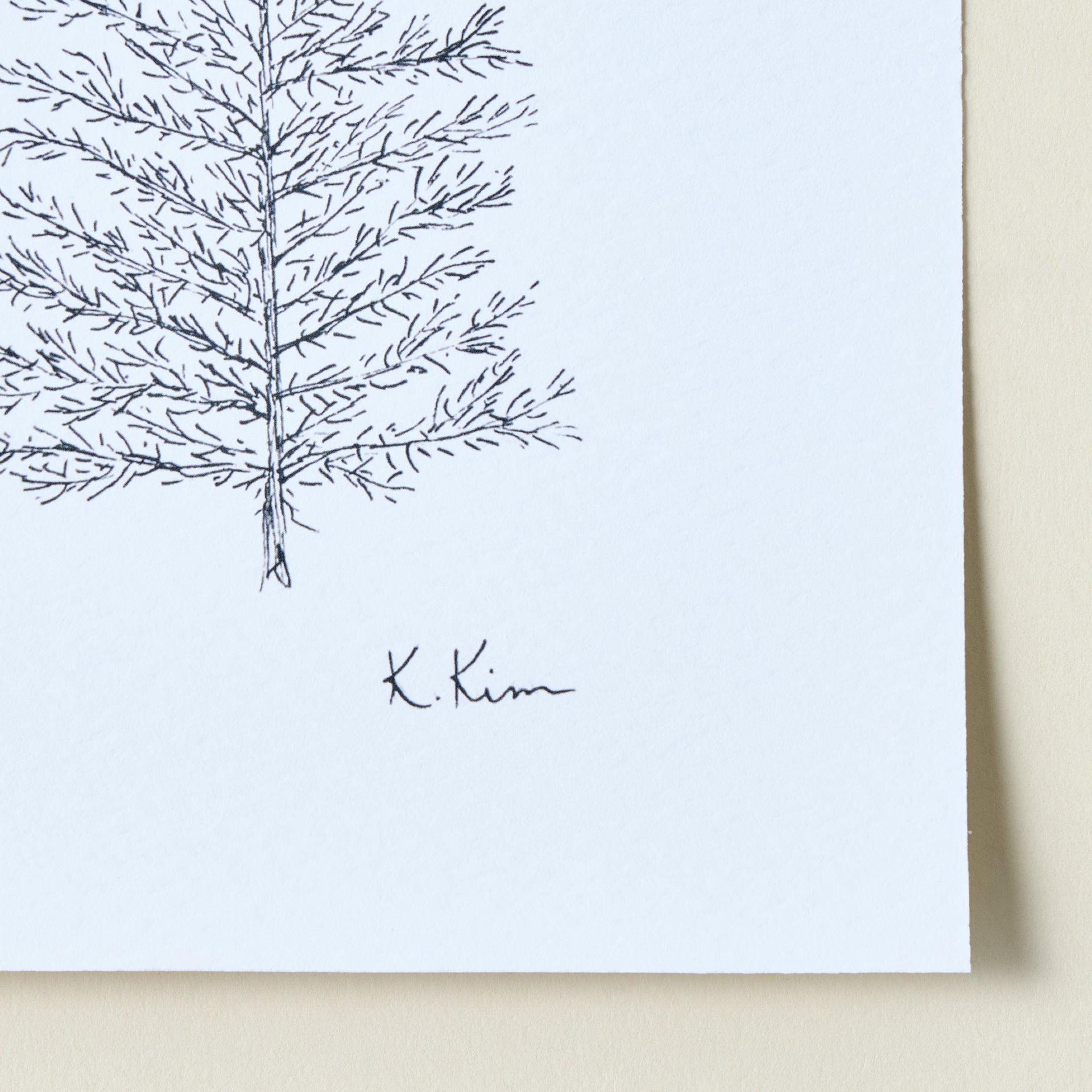Petite Pine Tree Art