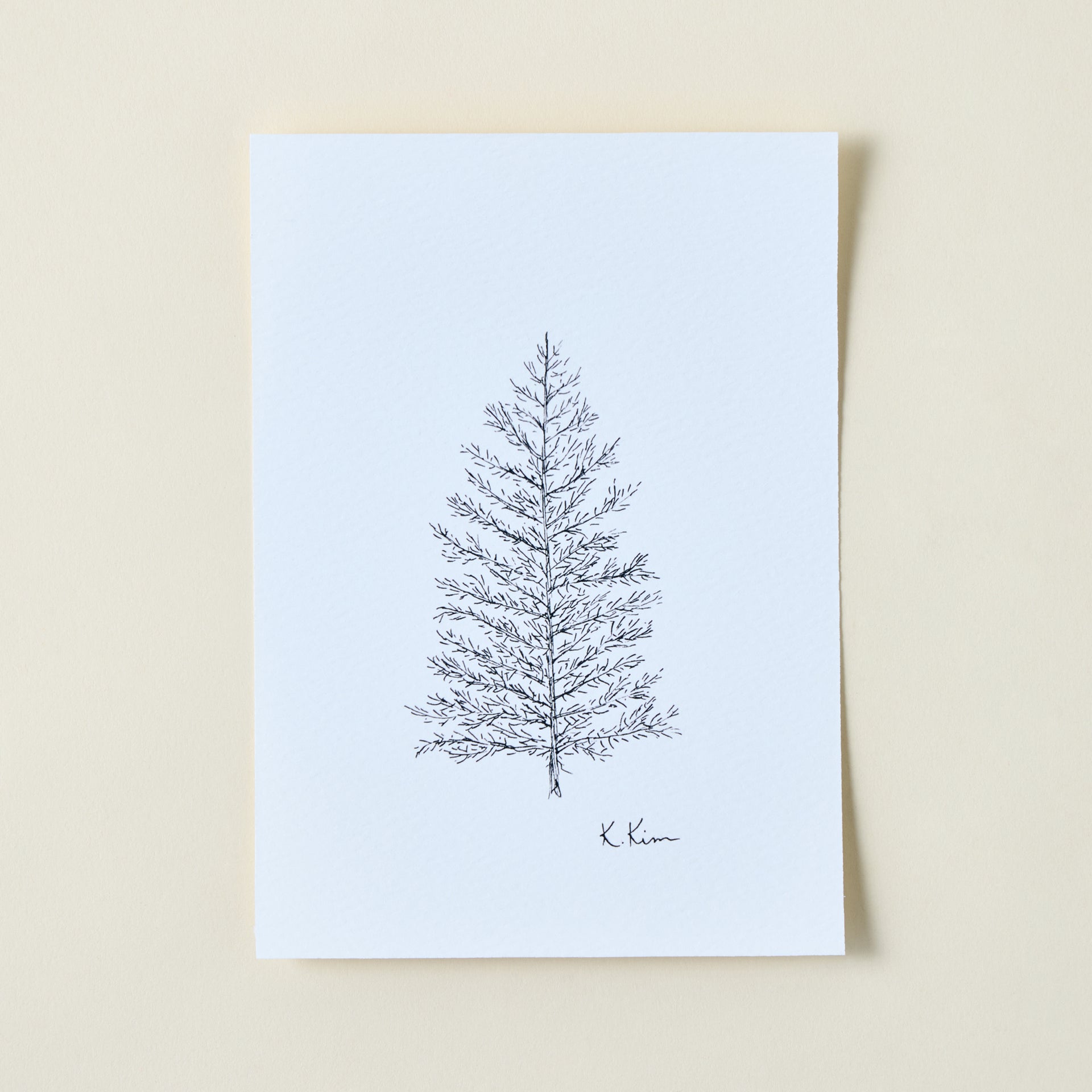 Petite Pine Tree Art