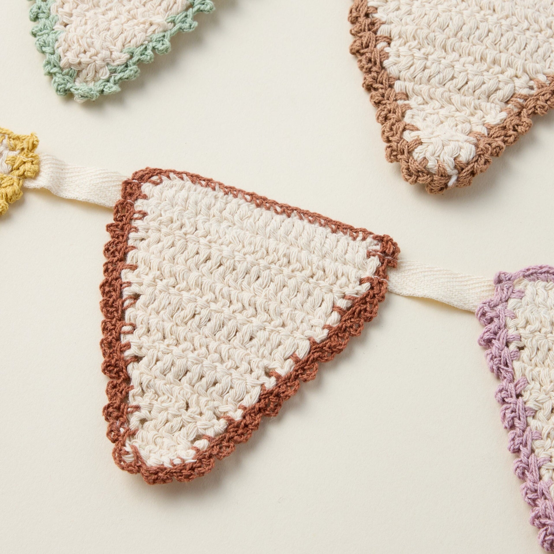 Crocheted Pennant Garland