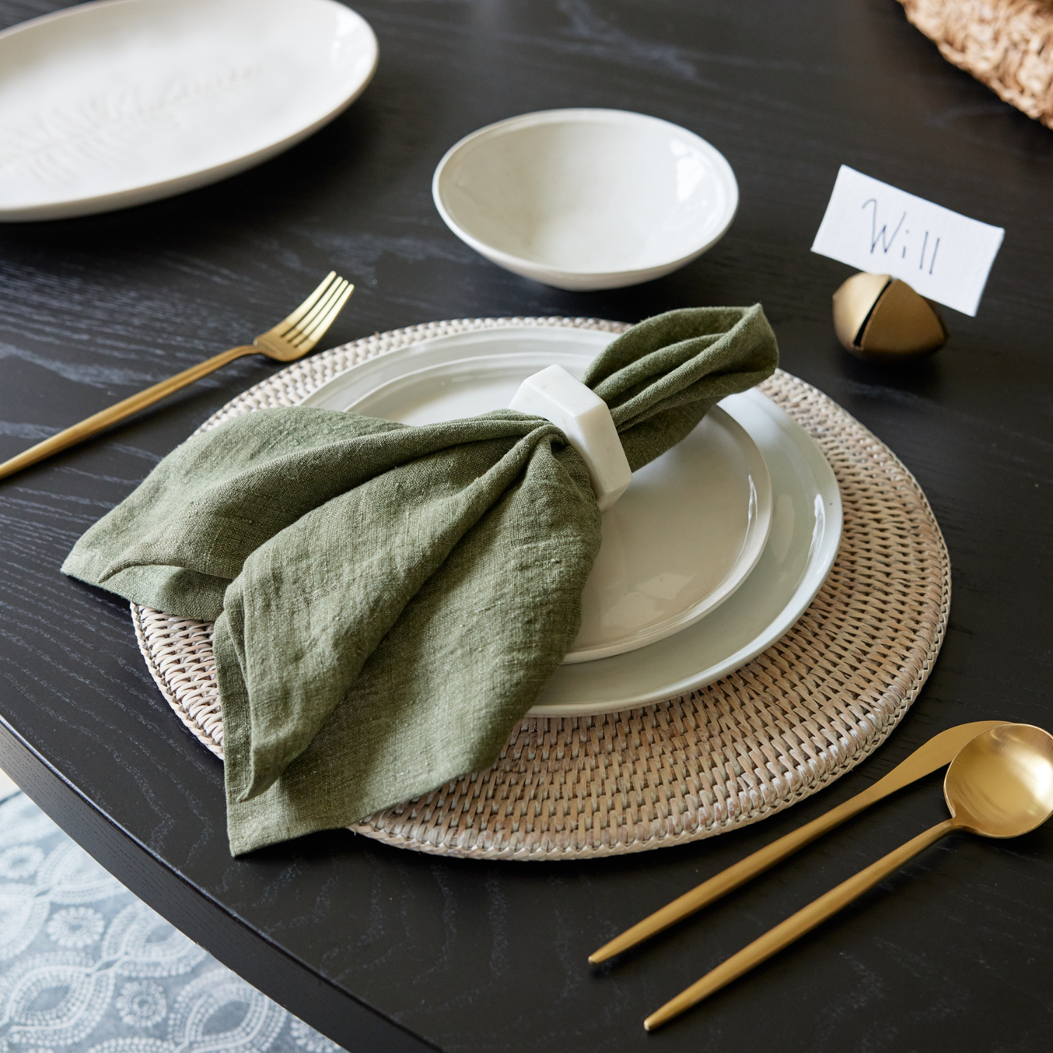 Linen Hemmed Dinner Napkin