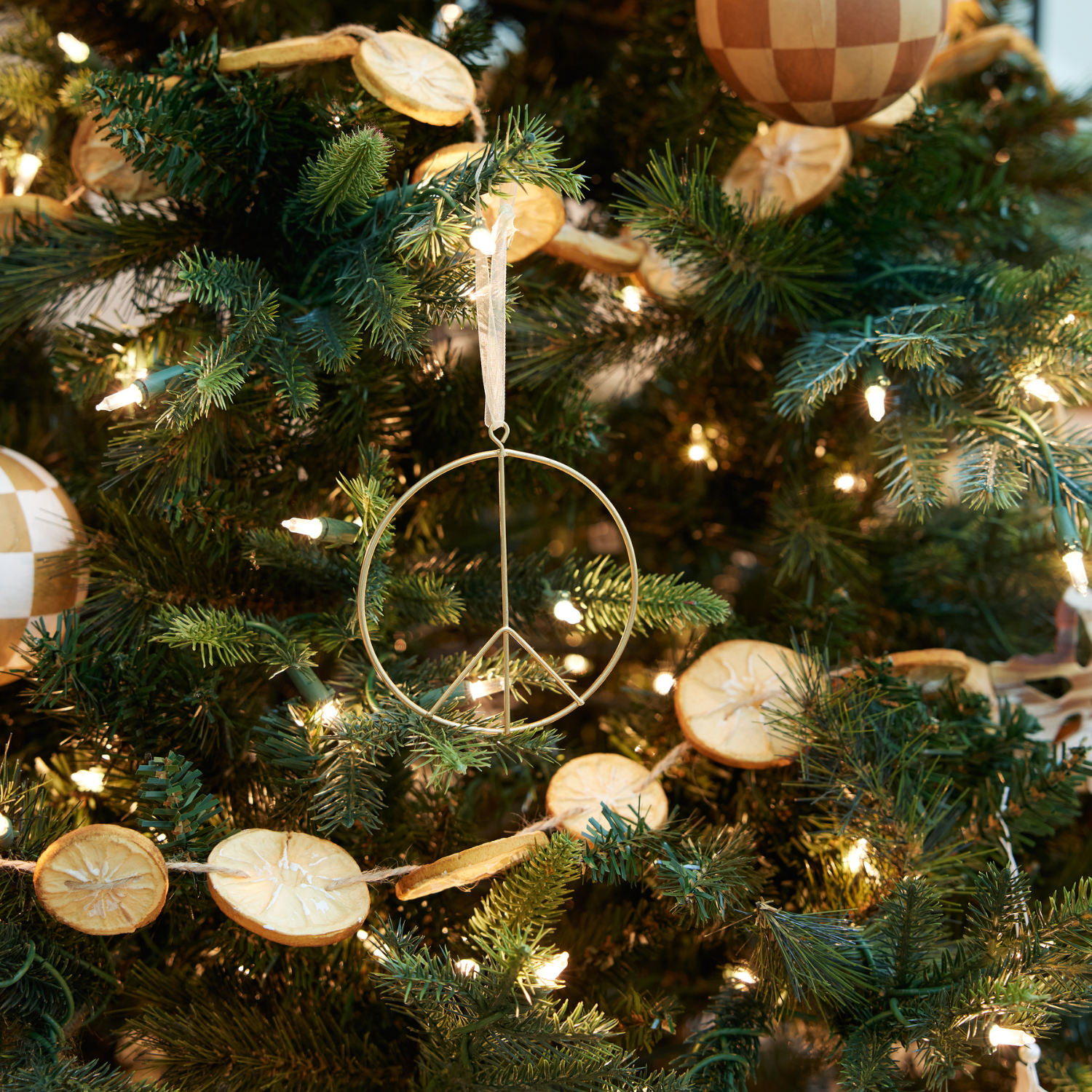 Peace Sign Ornament