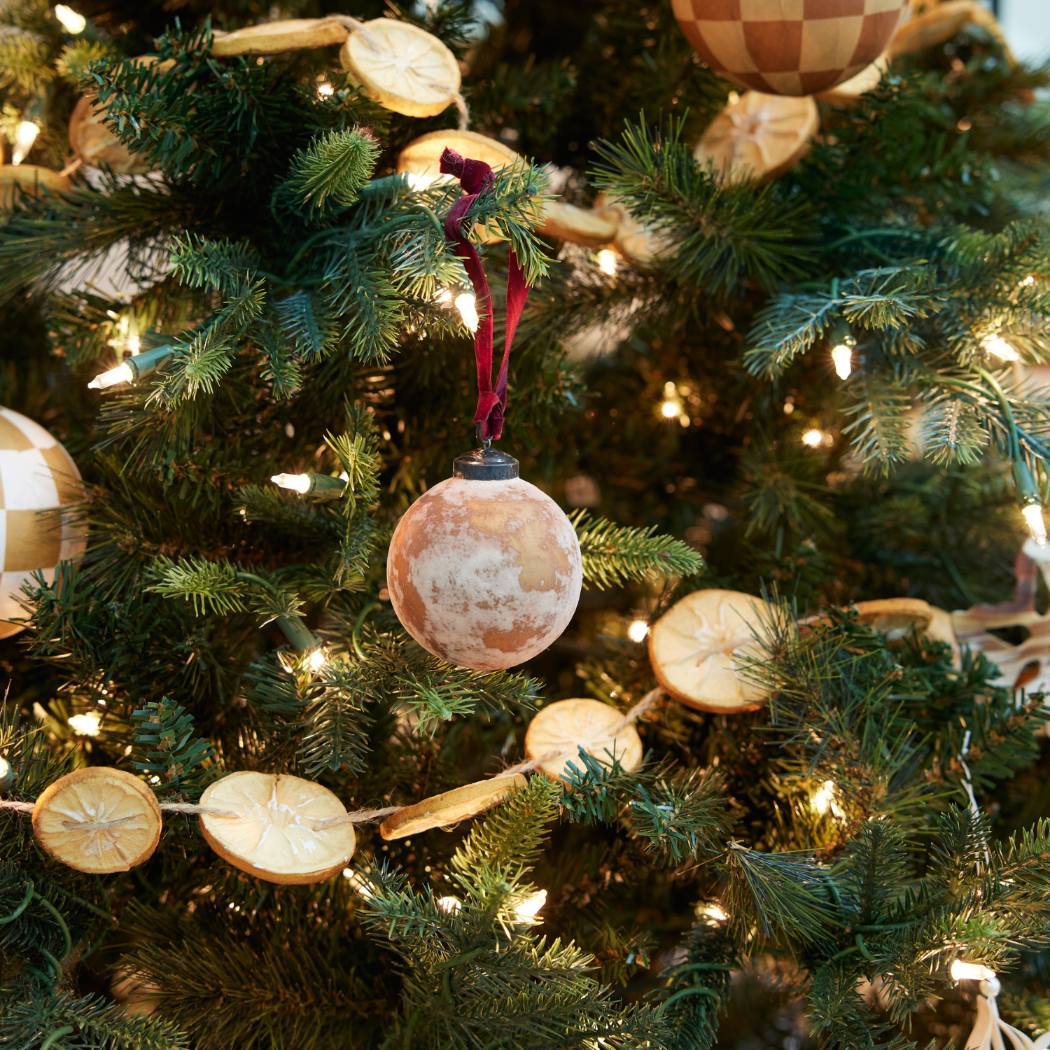 Frosted Berry Glass Ornament