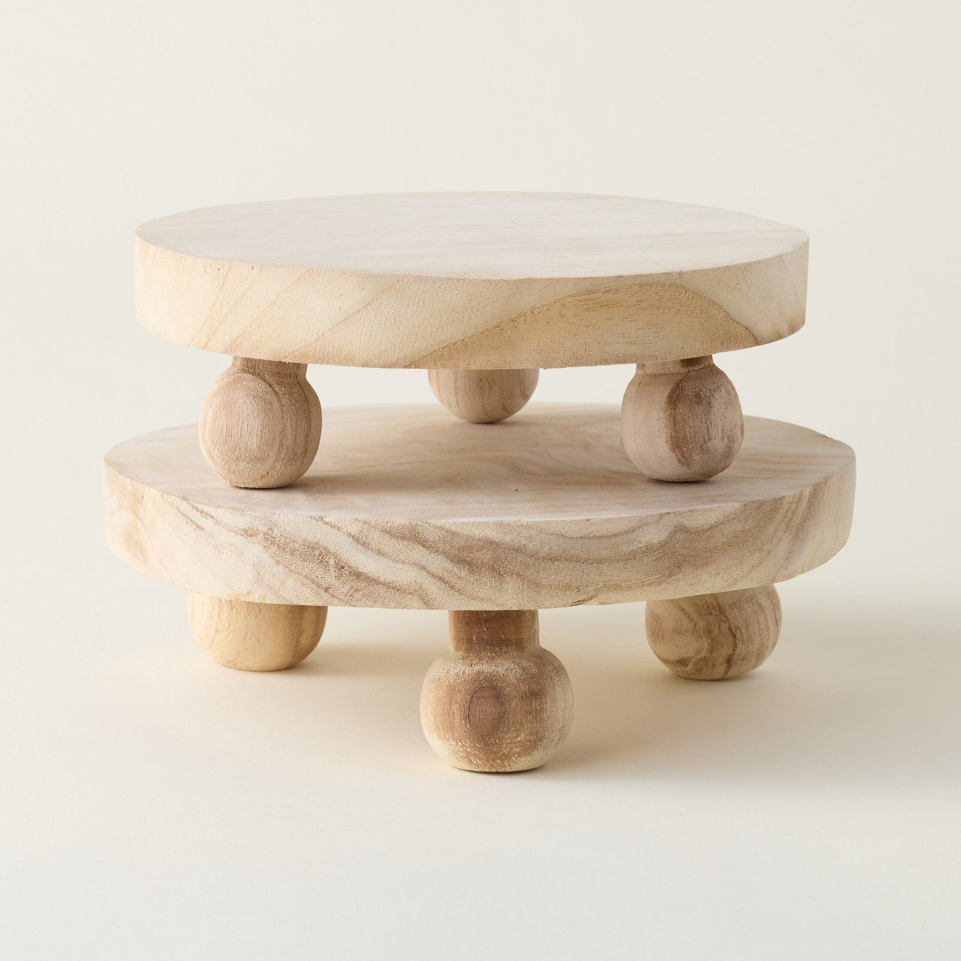 Ball Feet Wooden Riser