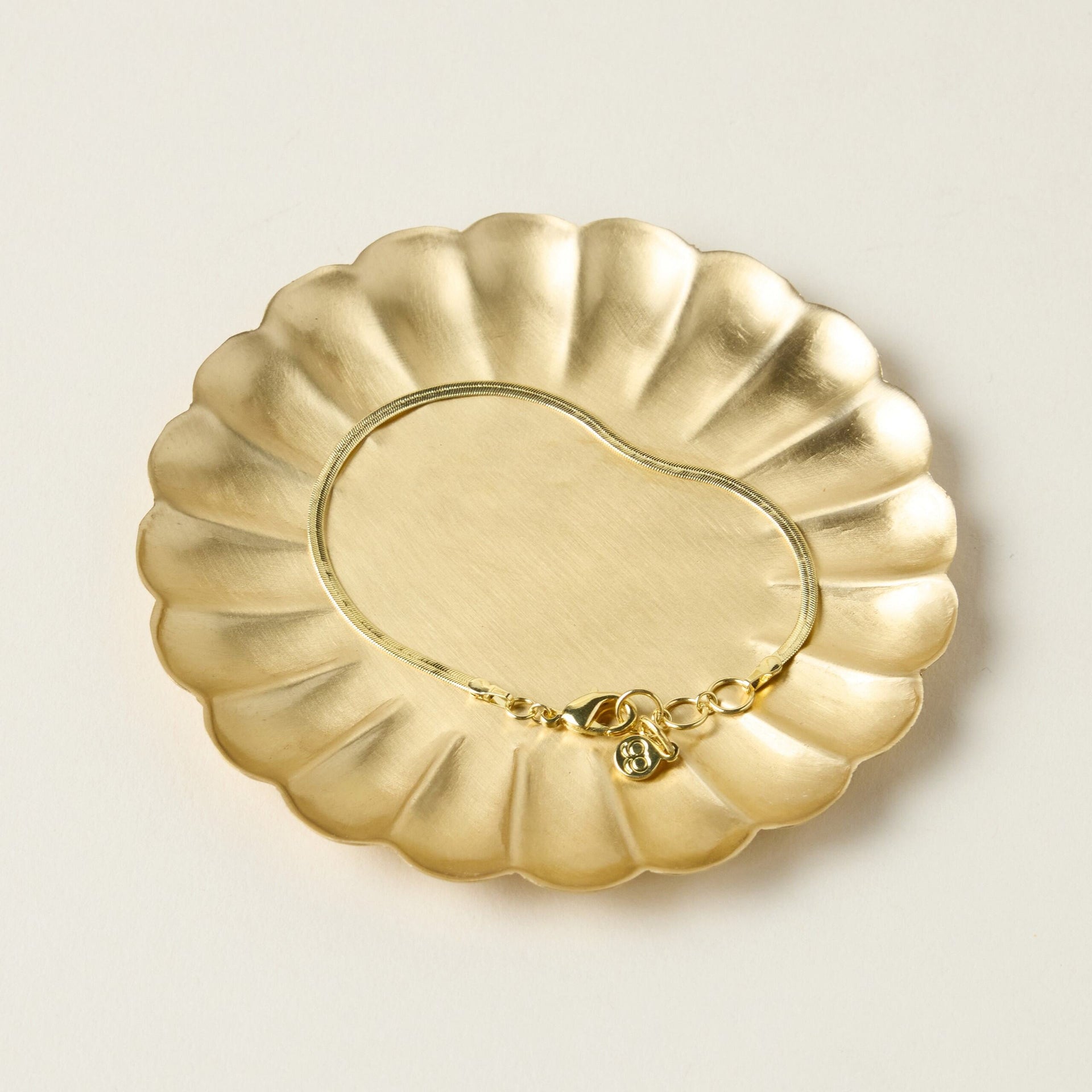 Brass Petal Tray