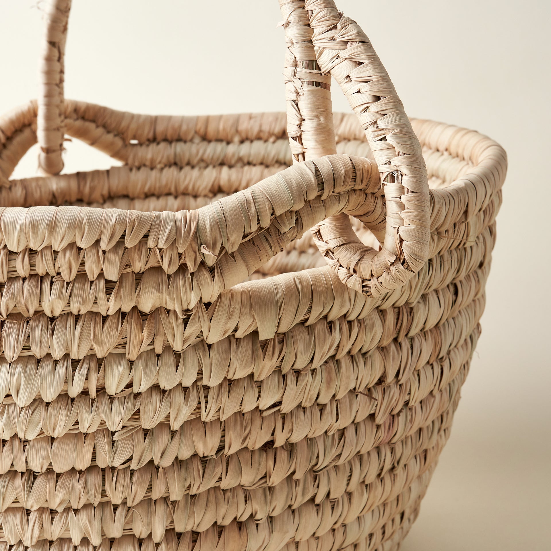 Date Leaf Basket with Handle