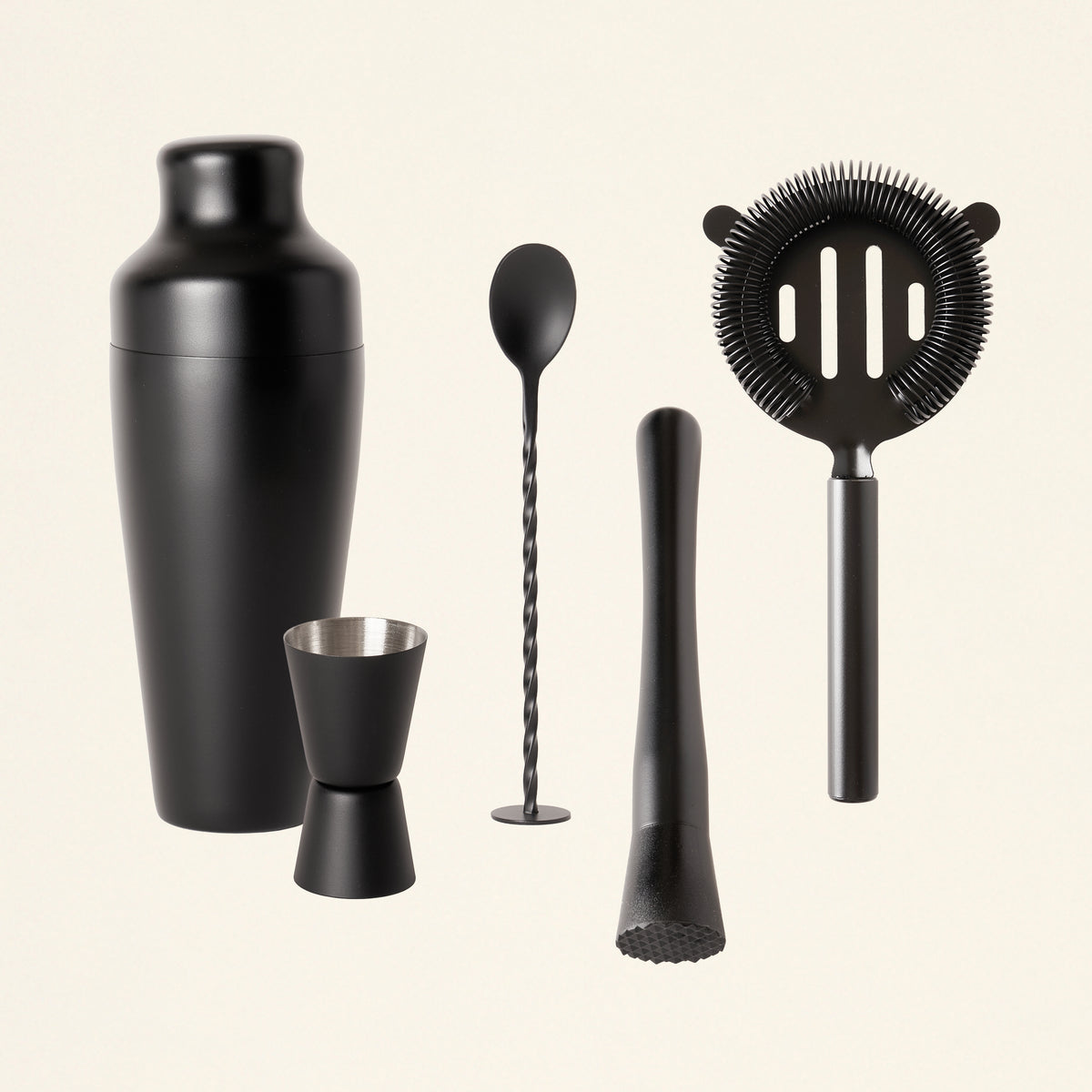 Matte Black Barware Set KATE MARKER HOME