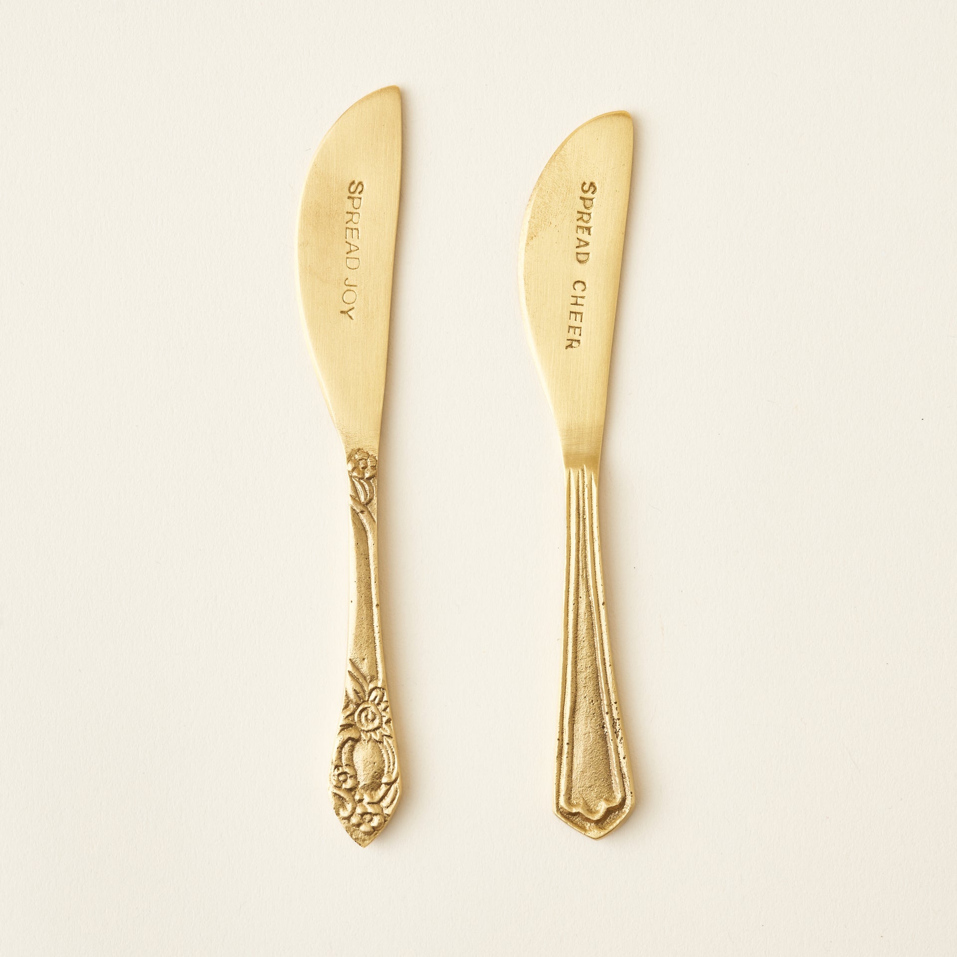 Brass Canapé Knives