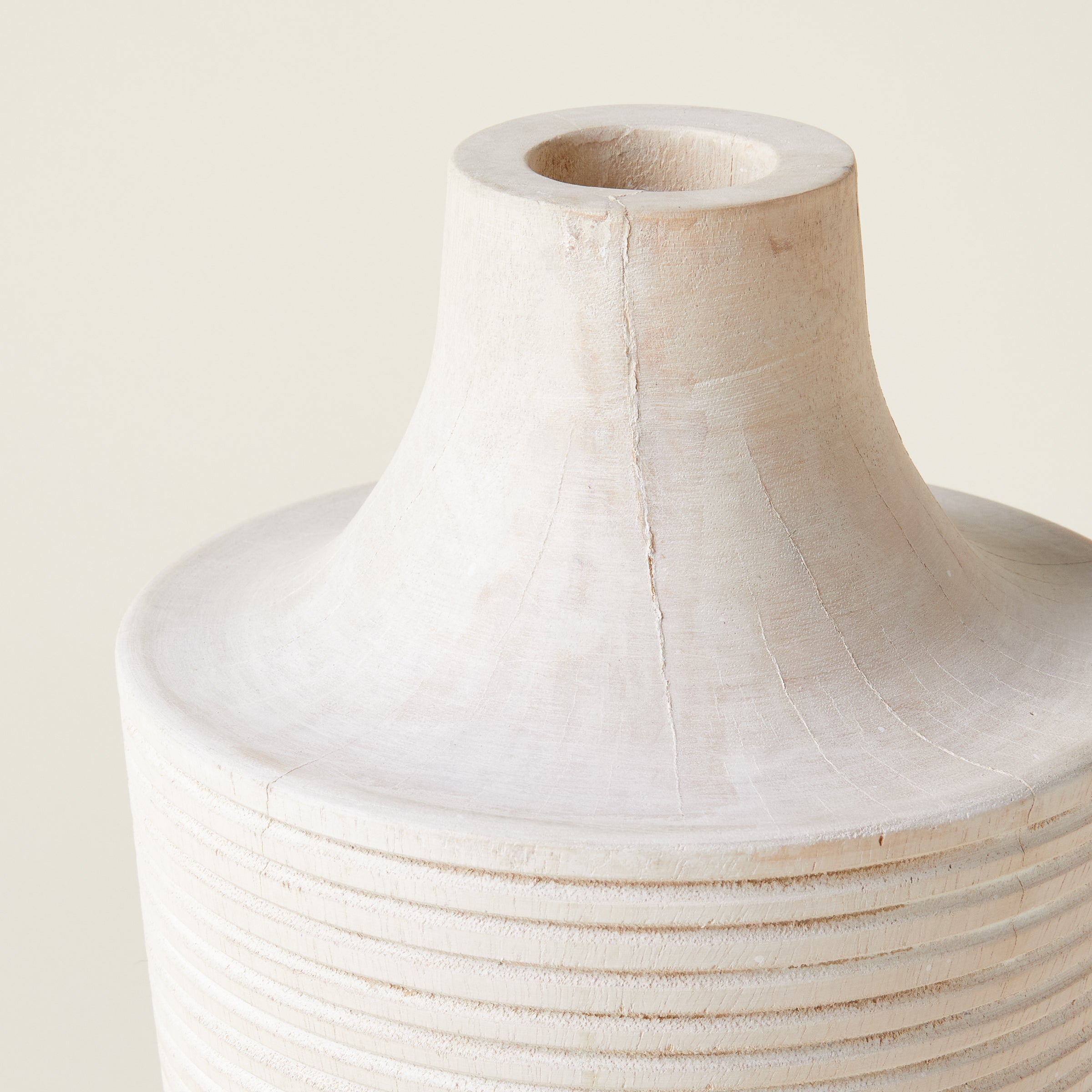 Carved Mango Wood Vase