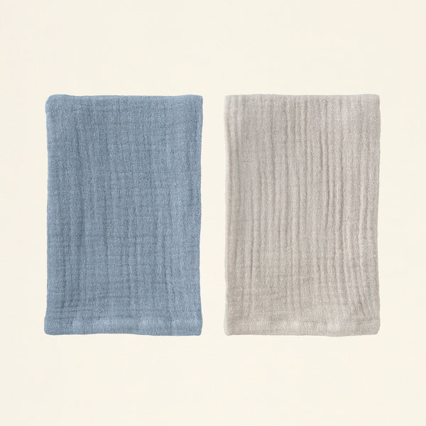 Cotton Double Cloth Tea Towels - Set of 2