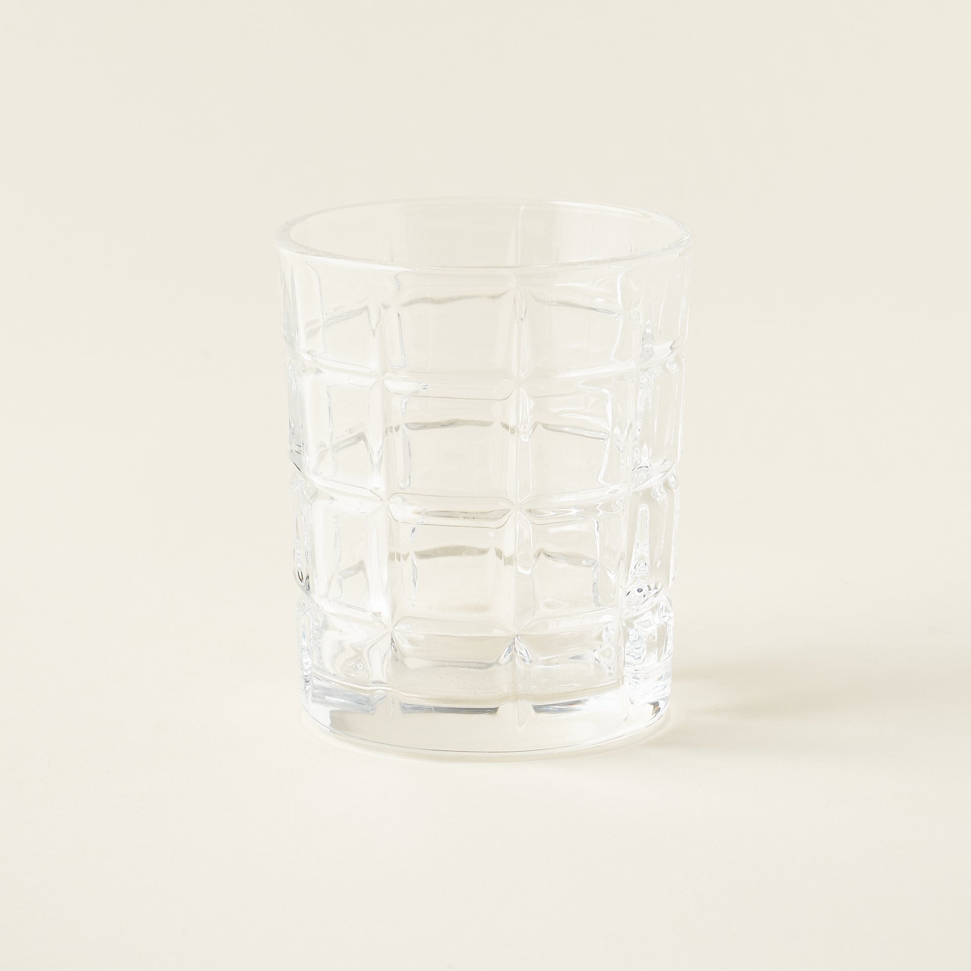 Crosshatch Old Fashioned Glass