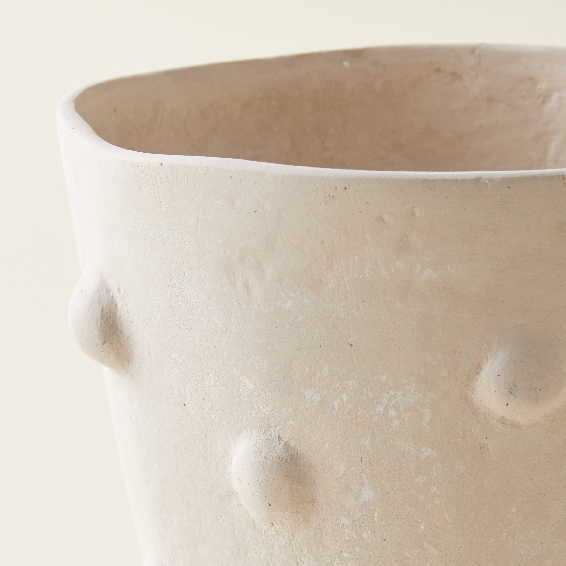 Dotted Paper Mache Vase