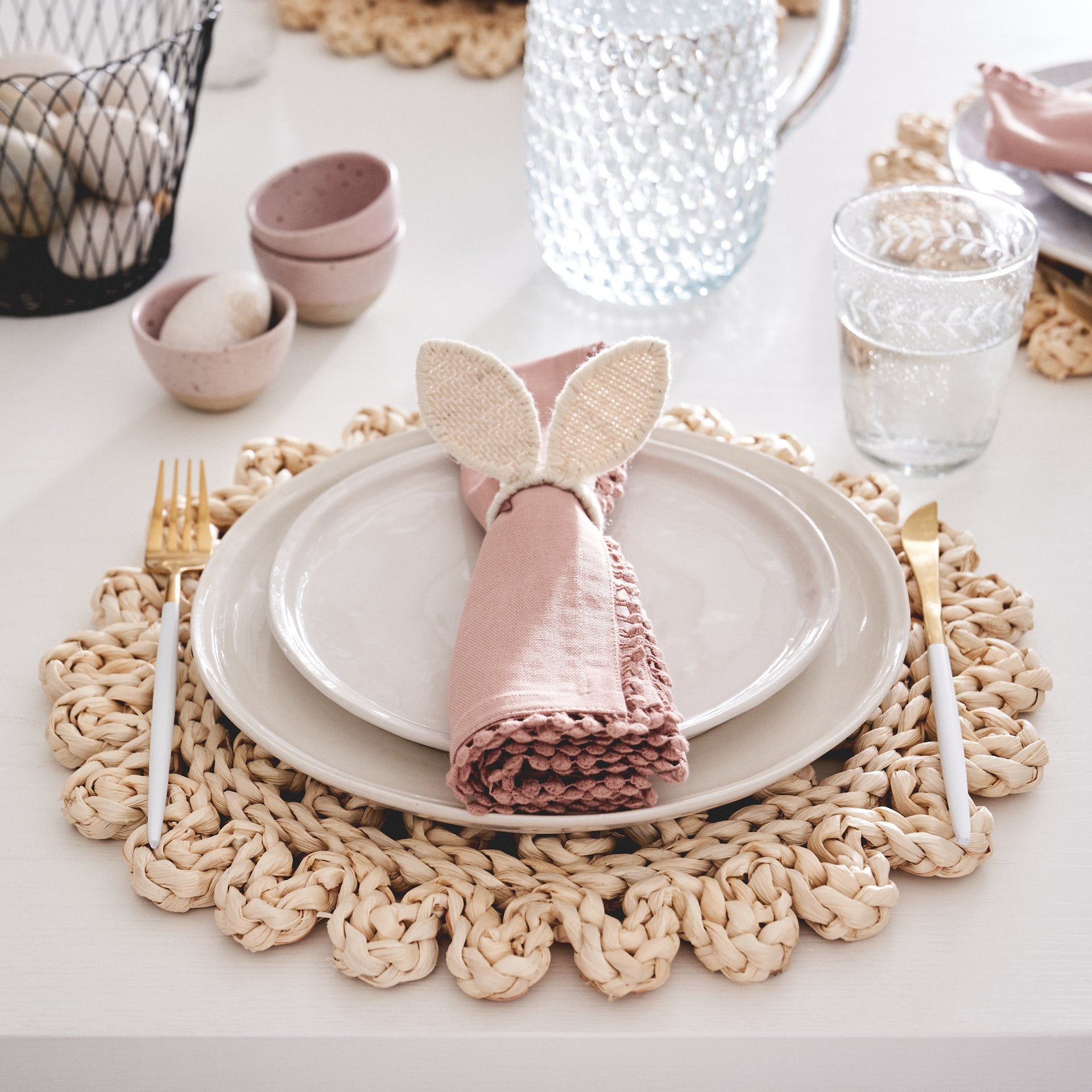 Round Woven Straw Placemat