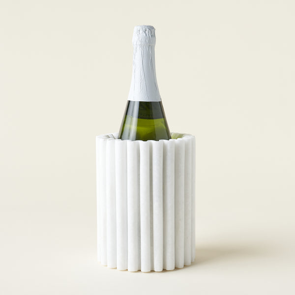 Fluted Marble Wine Cooler