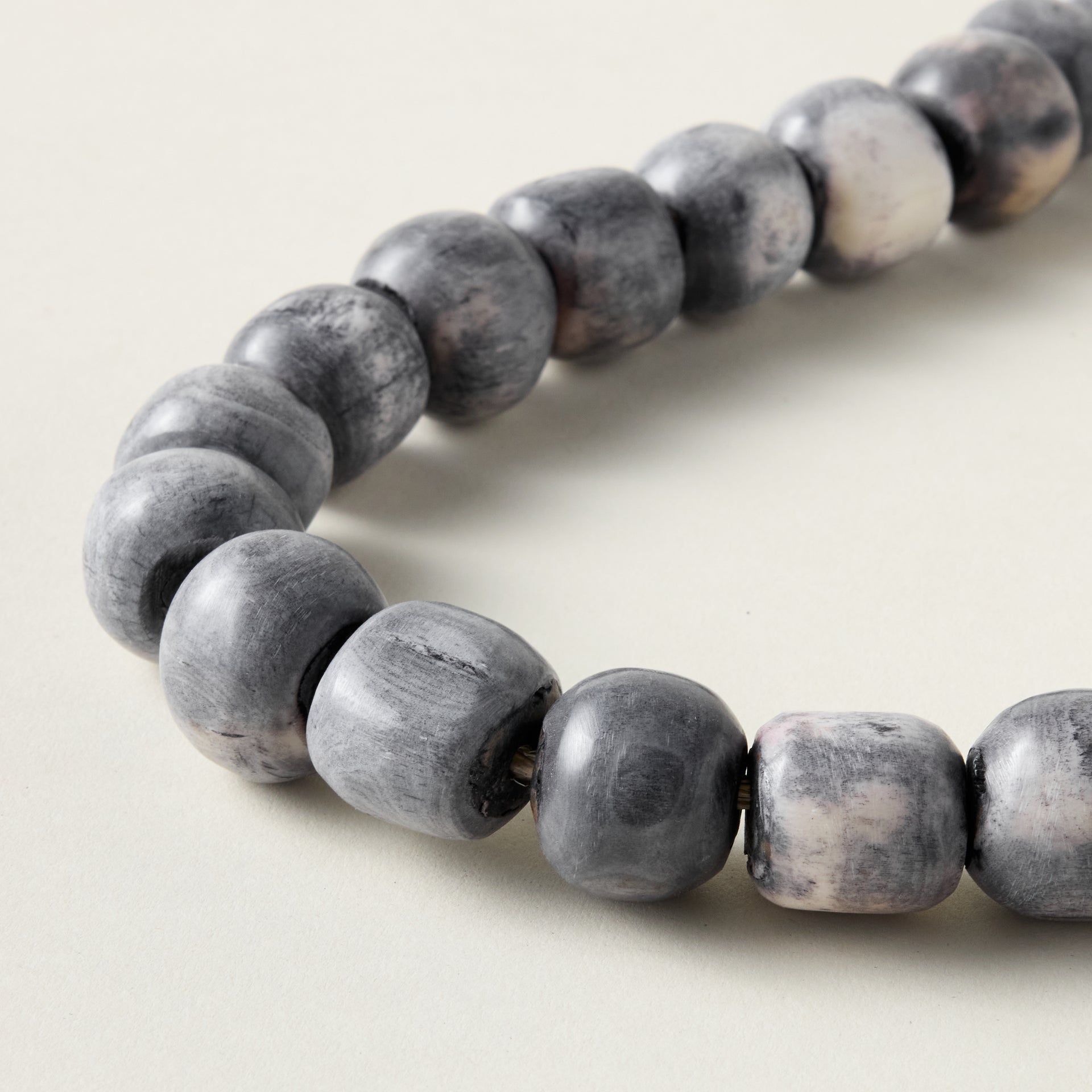 Gray Bone Beads