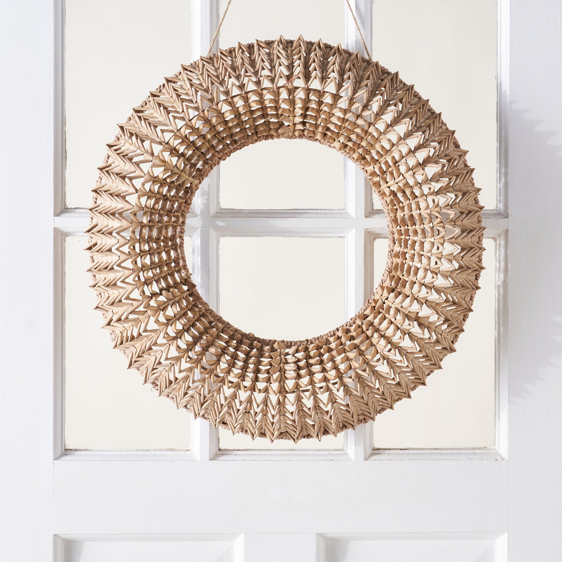 Hand-Woven Buri Palm Wreath