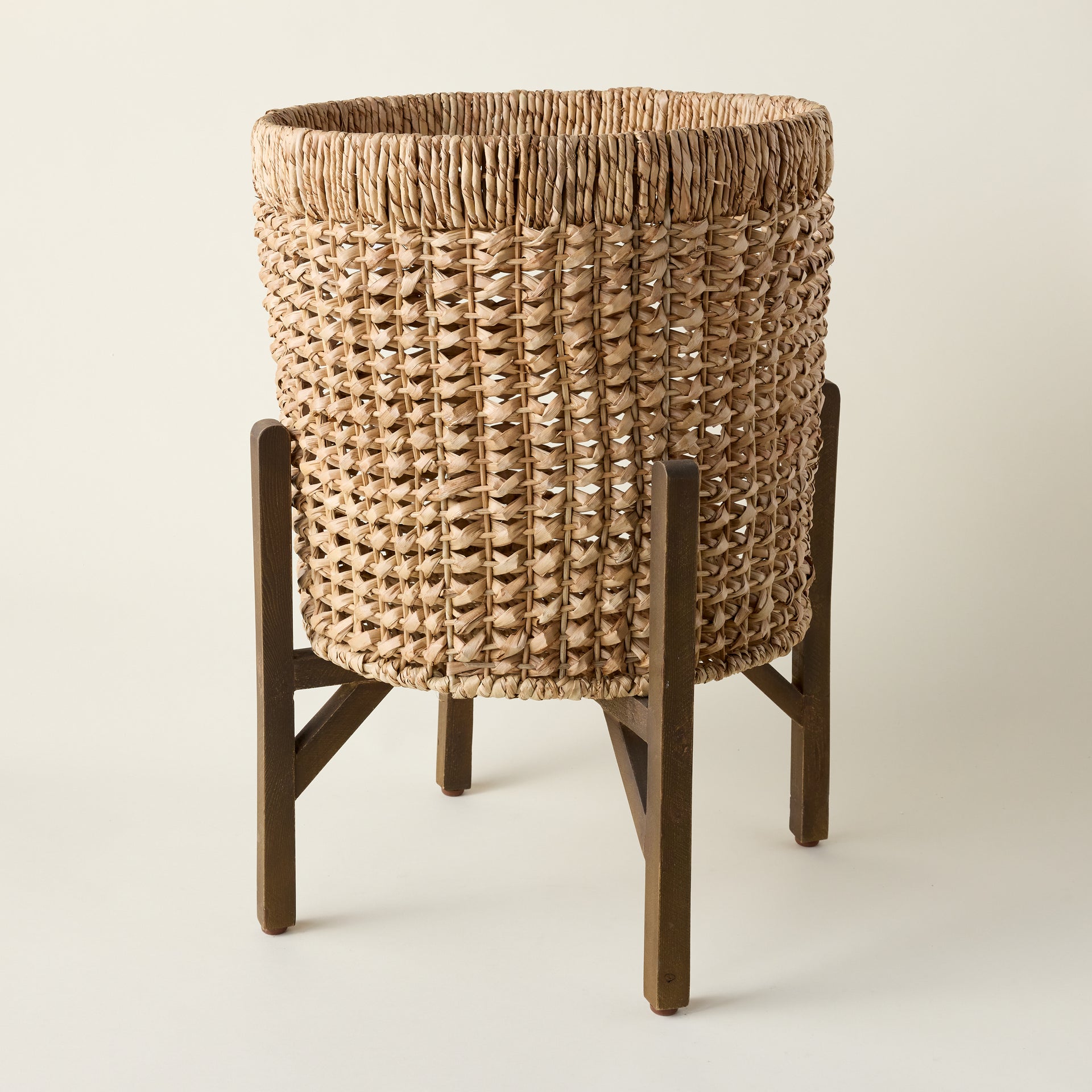 Hand-Woven Planter with Stand