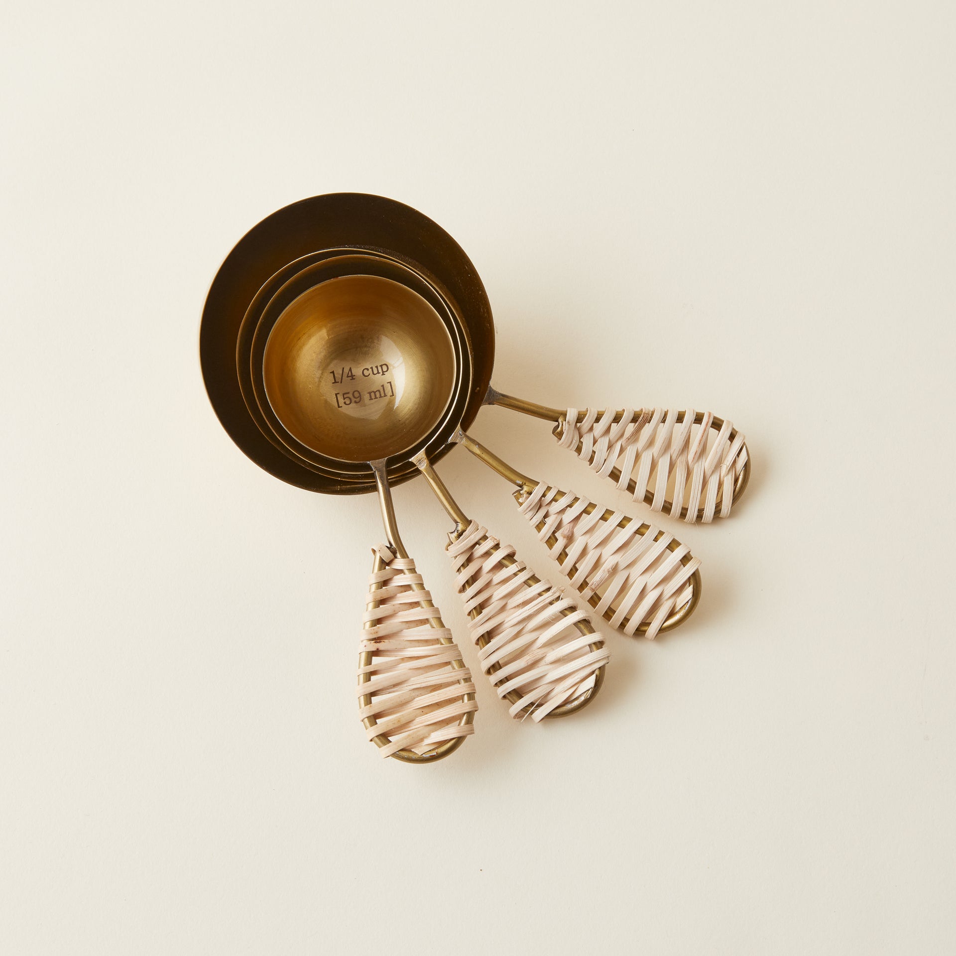 Jute-Handled Measuring Cup Set