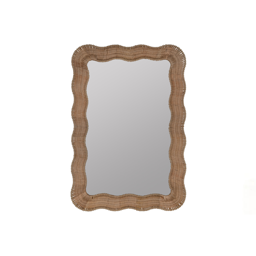 Scalloped Linden Mirror