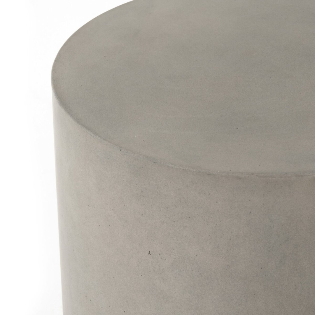 Concrete Round End Table