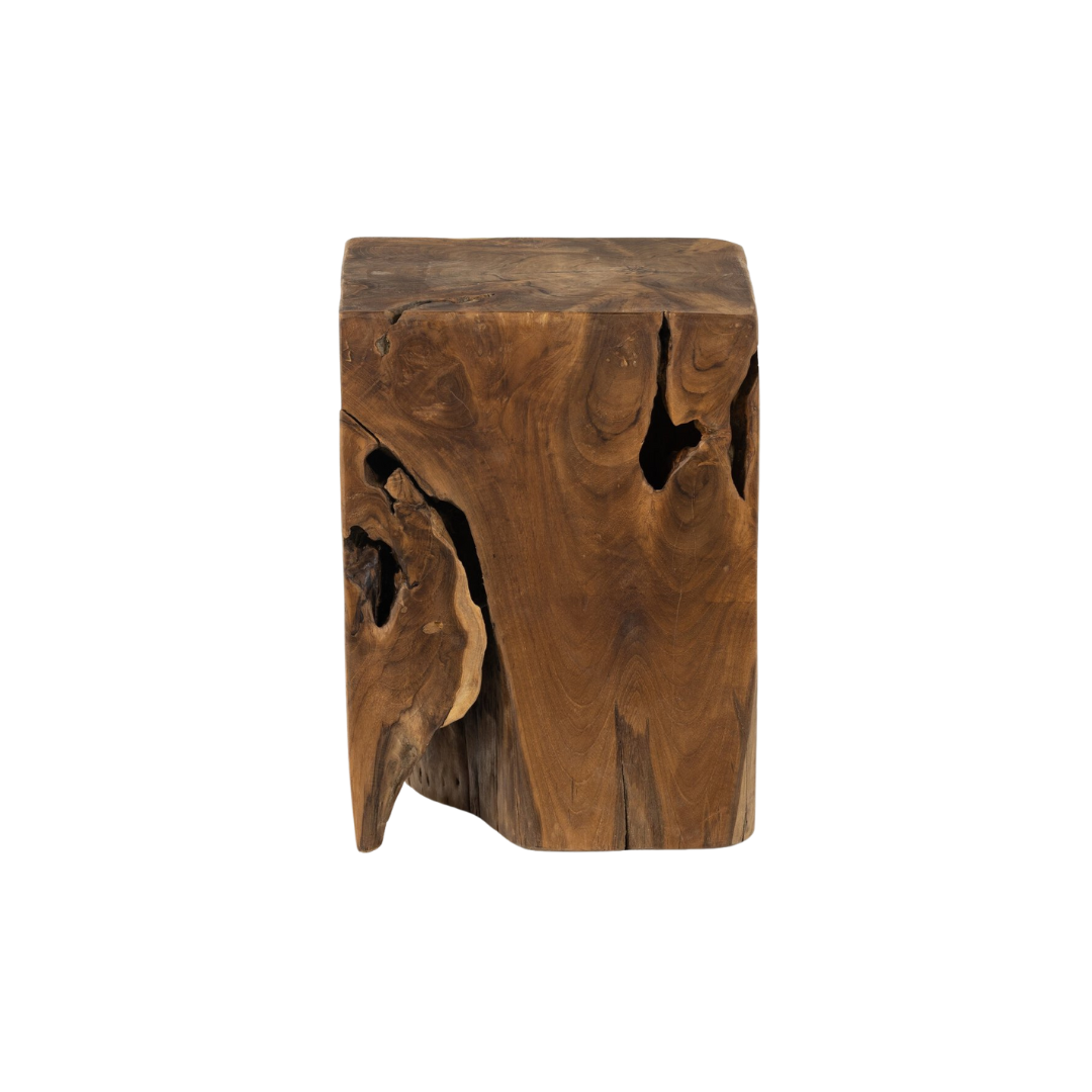 Square Teak Stool