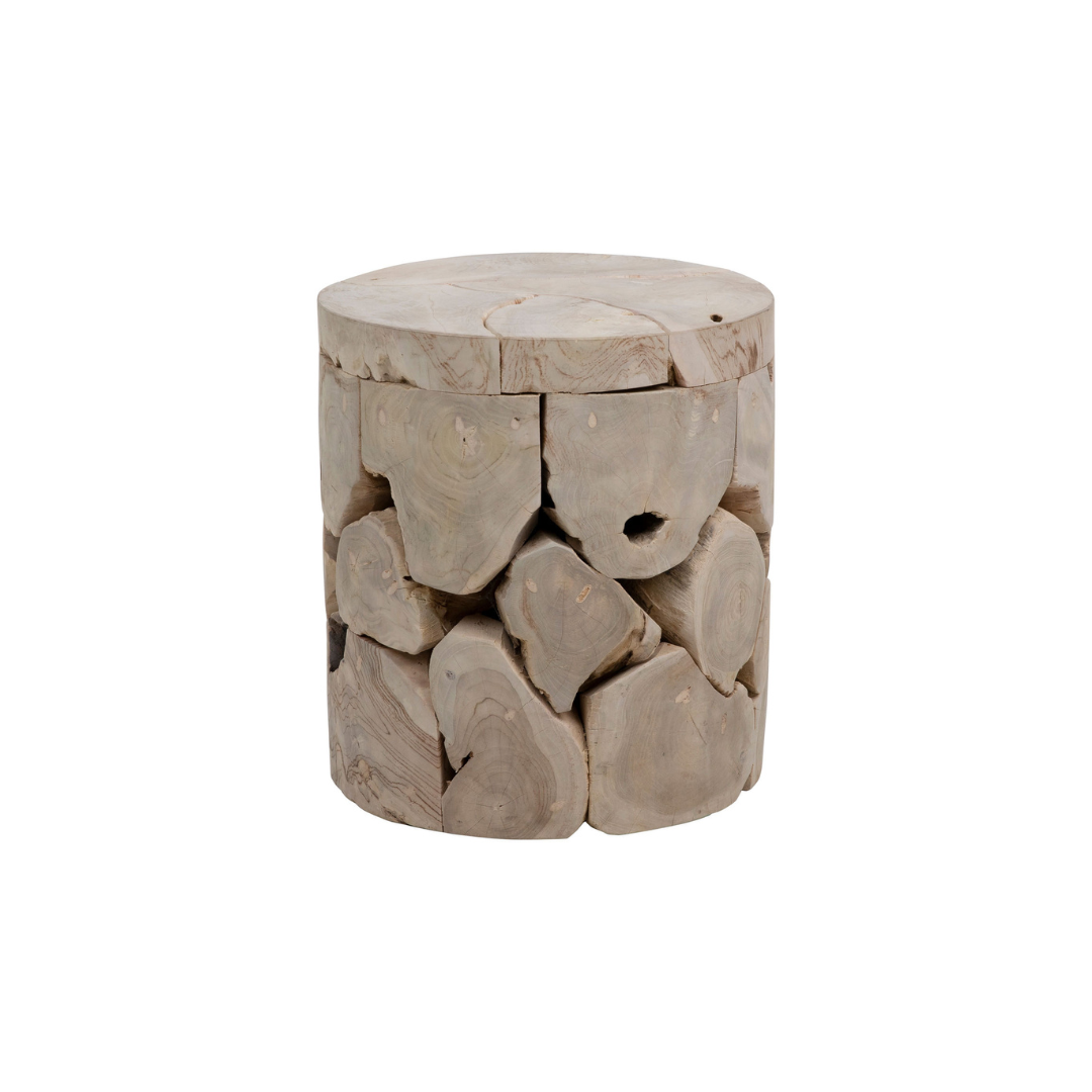 Shelbie Round Teak End Table