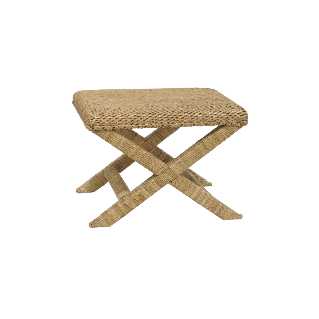 Seagrass Cross Stool
