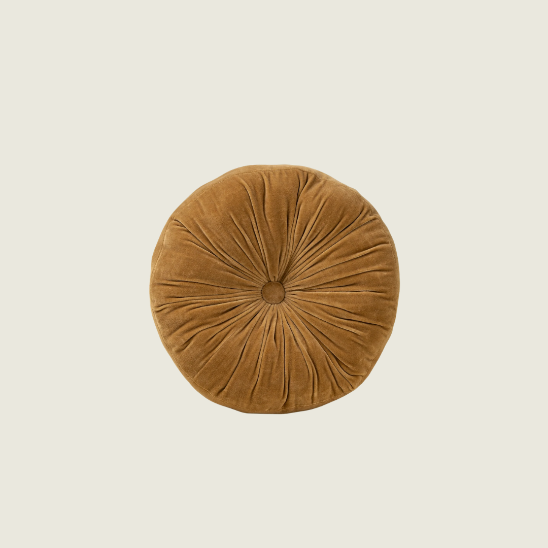 Velvet Tuft Round Cushion