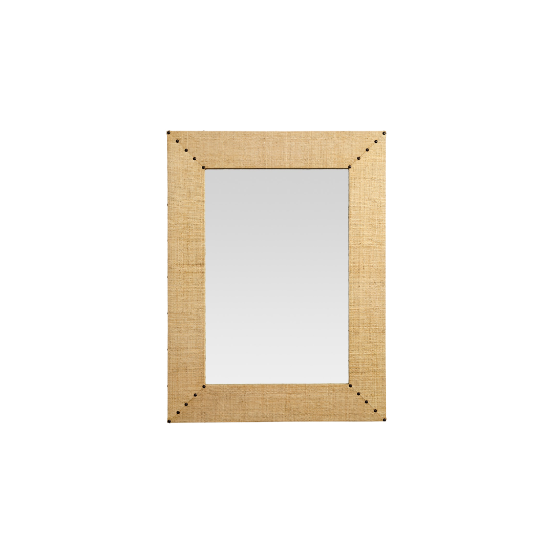 Raffia Mirror