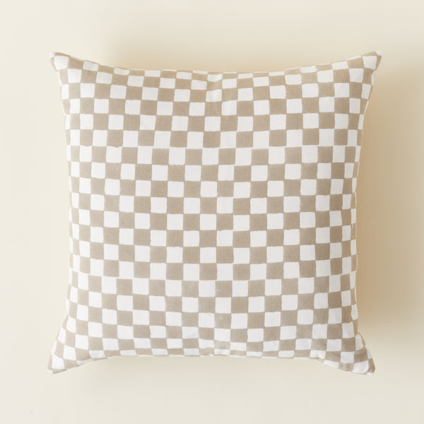 KMH x Ginger Sparrow - Checkered Pillow Cover 1