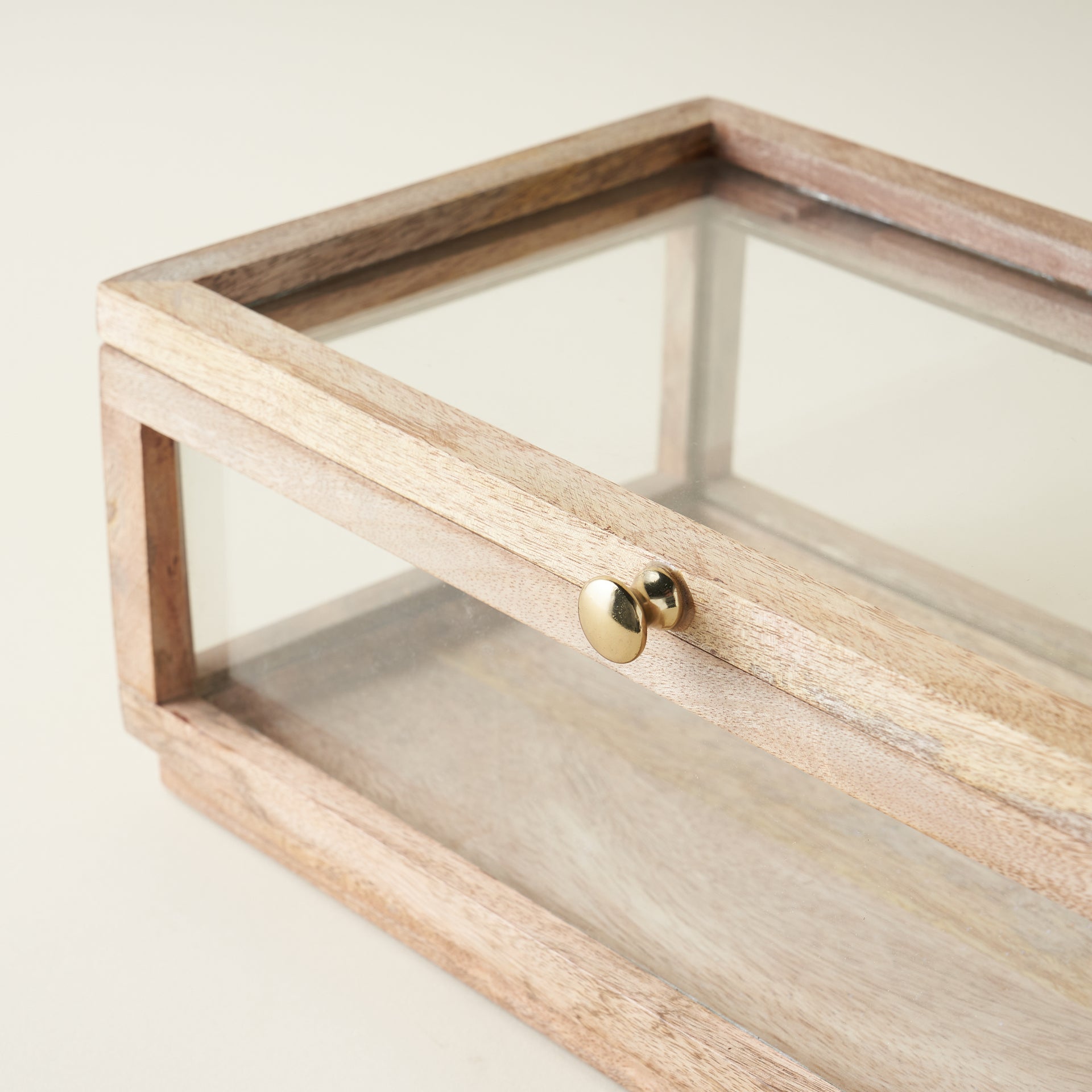 Mango Wood and Glass Box