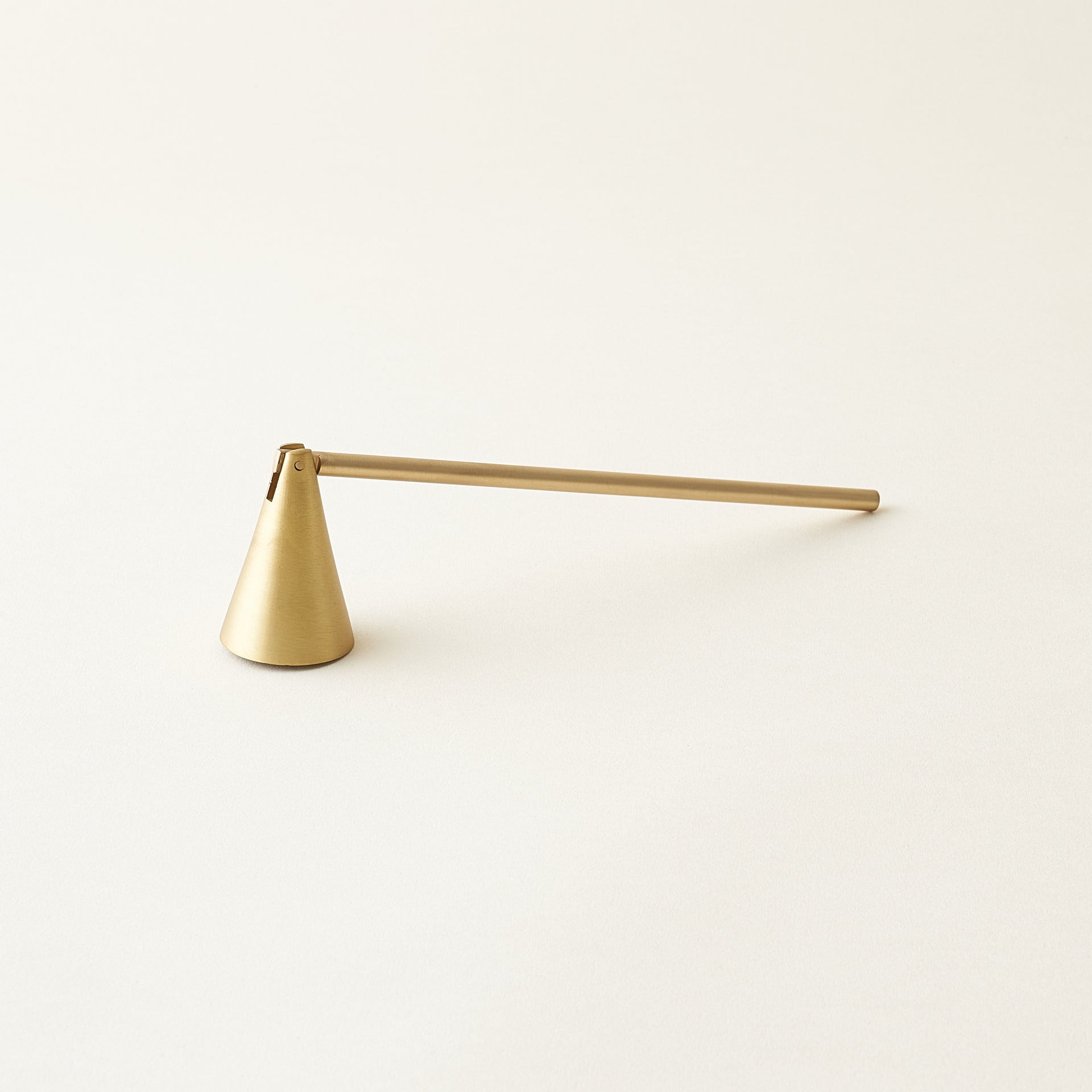 Matte Gold Brass Snuffer