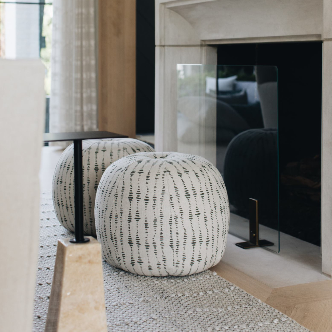 21" Pearl Myla Pouf (Floor Sample)